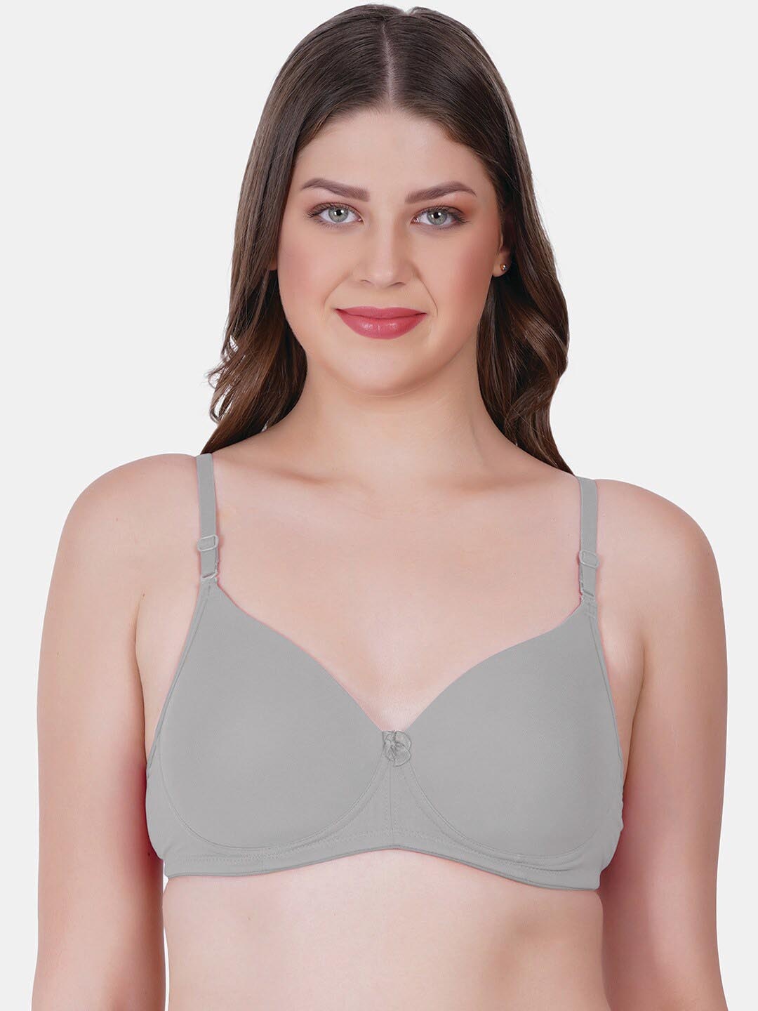 Reveira Lightly Padded Medium Coverage Dry Fit All Day Comfort Seamless Push-Up Bra, Grey
Reveira Lightly Padded Medium Coverage Dry Fit All Day Comfort Seamless Push-Up Bra, Grey