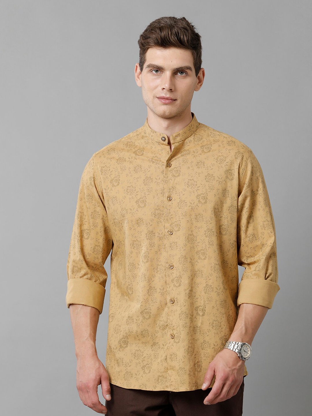 CAVALLO by Linen Club Contemporary Floral Printed Slim Fit Cotton Linen Casual Shirt, Yellow
CAVALLO by Linen Club Contemporary Floral Printed Slim Fit Cotton Linen Casual Shirt, Yellow