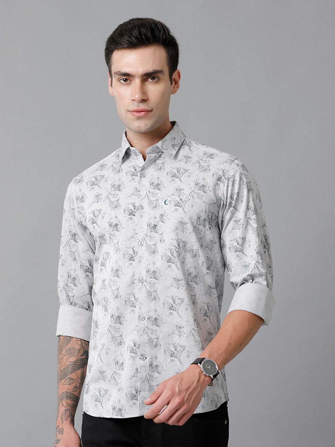 CAVALLO by Linen Club Floral Printed Contemporary Slim Fit Comfortable Casual Shirt, White
CAVALLO by Linen Club Floral Printed Contemporary Slim Fit Comfortable Casual Shirt, White