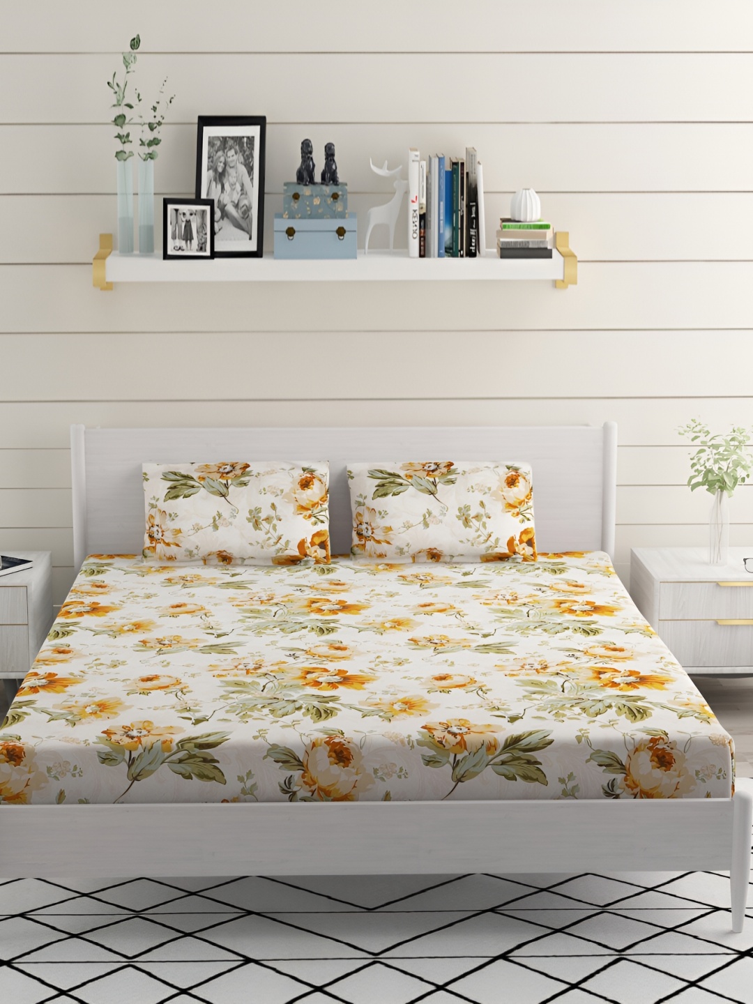 Bromwick White & Orange Floral Cotton 210 TC Fitted Crib Bedsheet With 2 Pillow Covers
Bromwick White & Orange Floral Cotton 210 TC Fitted Crib Bedsheet With 2 Pillow Covers