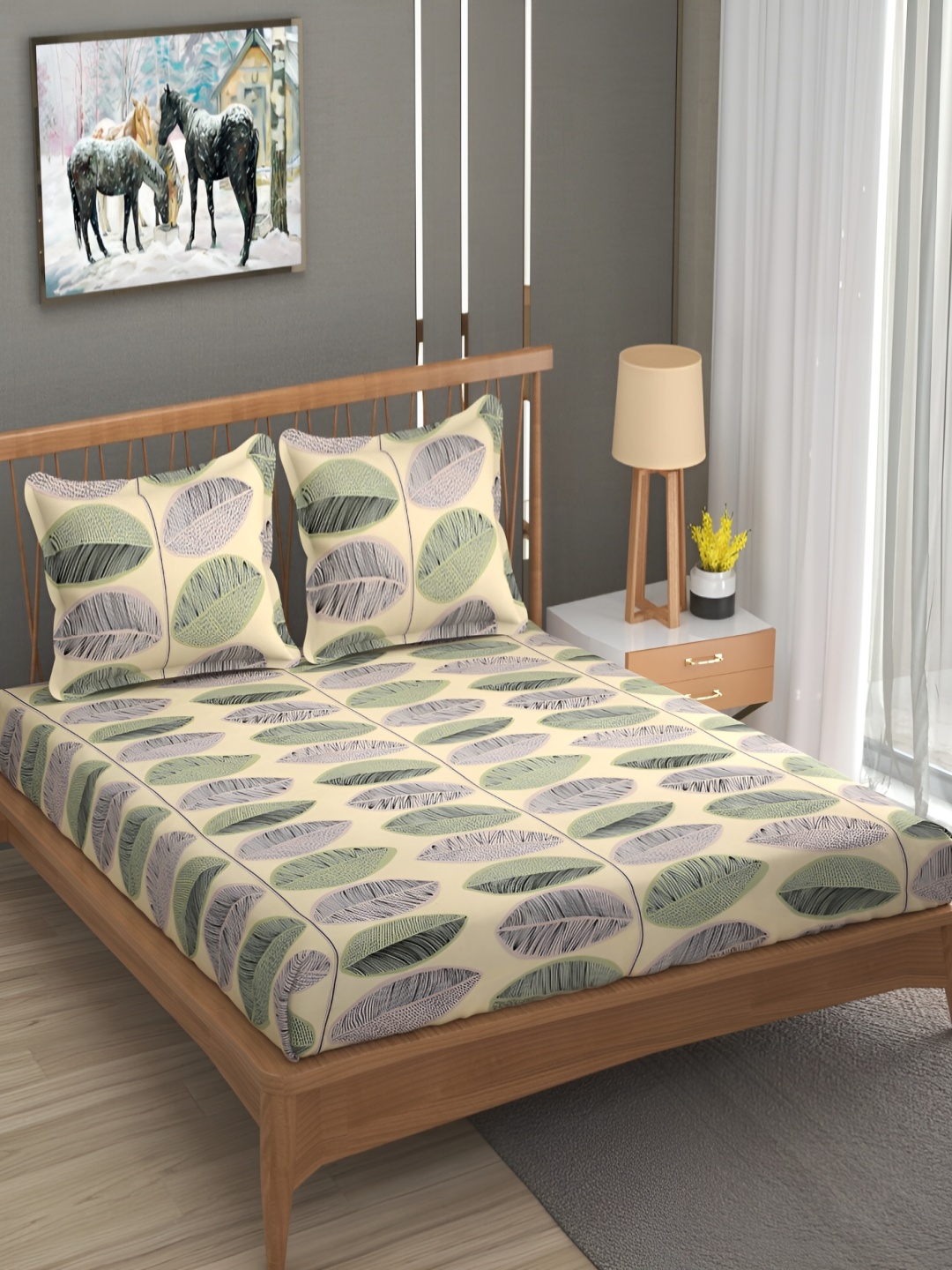 Bromwick Beige & Green Floral Cotton 210 TC Fitted Crib Bedsheet With 2 Pillow Covers
Bromwick Beige & Green Floral Cotton 210 TC Fitted Crib Bedsheet With 2 Pillow Covers