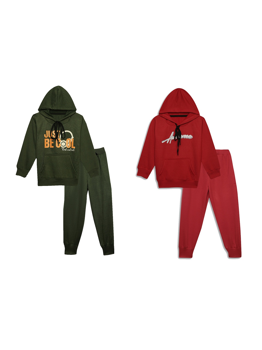 VIMAL JONNEY Kids Pack Of 2 Printed Hooded Cotton Fleece Sweatshirt With Joggers, Red
VIMAL JONNEY Kids Pack Of 2 Printed Hooded Cotton Fleece Sweatshirt With Joggers, Red