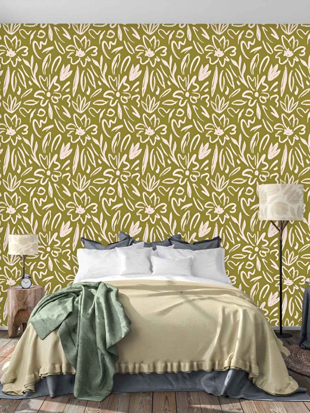 DWELLSINDIA Green & Beige Floral Self Adhesive Waterproof Removable Textured Wallpaper
DWELLSINDIA Green & Beige Floral Self Adhesive Waterproof Removable Textured Wallpaper