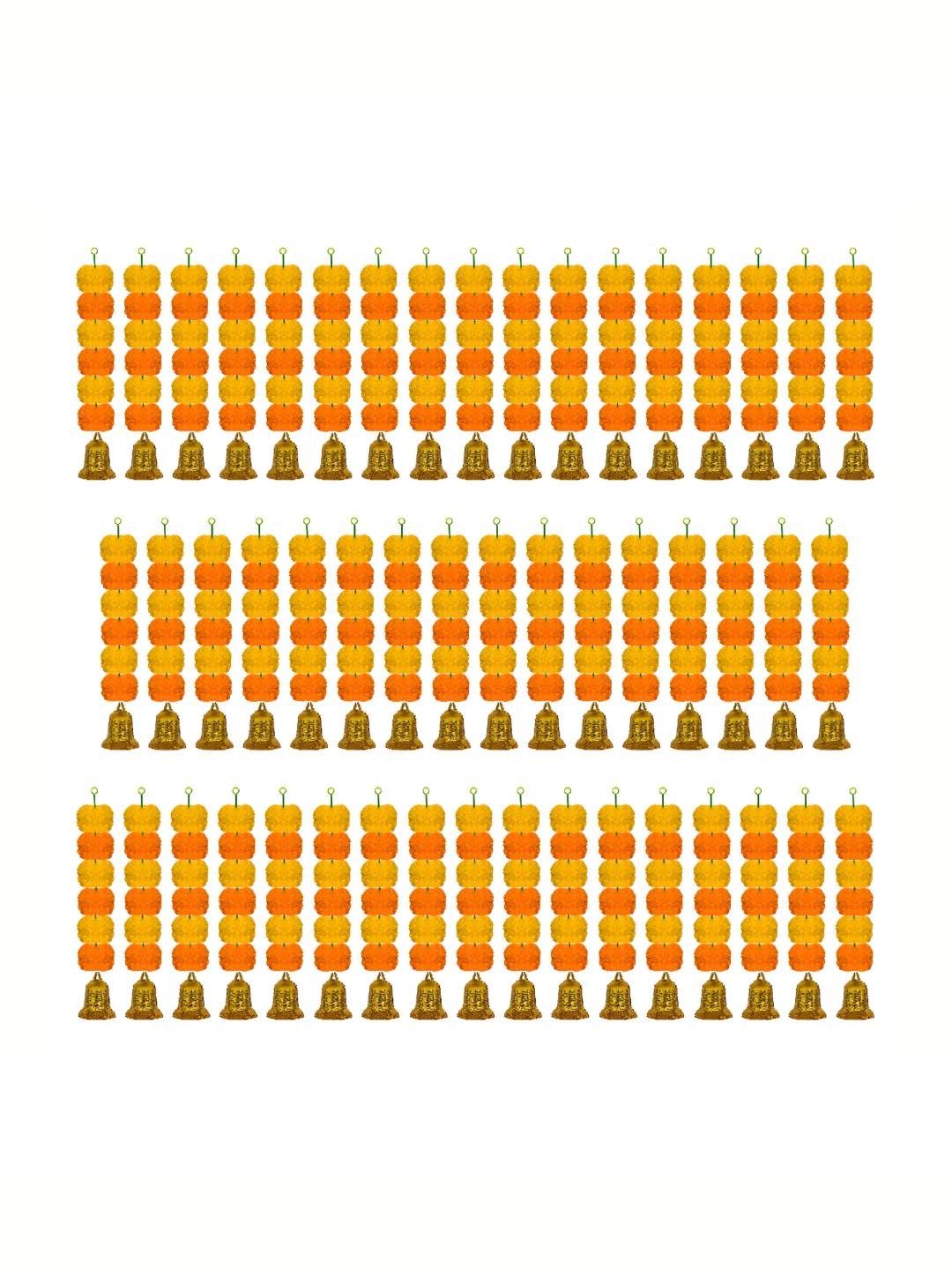 iHandikart Orange 50 Pieces Hanging Marigold With Bell Garland Artificial Flower
iHandikart Orange 50 Pieces Hanging Marigold With Bell Garland Artificial Flower