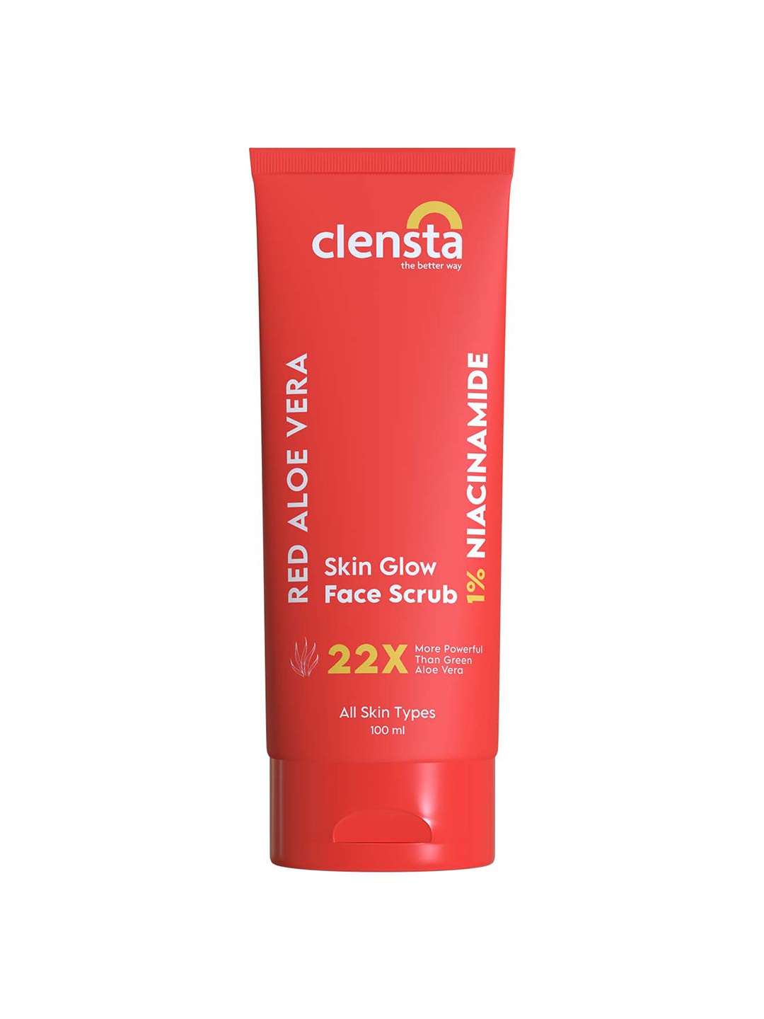 Clensta Skin Glow Face Scrub With Niacinamide For Brightening & Tan Removal - 100g, Red
Clensta Skin Glow Face Scrub With Niacinamide For Brightening & Tan Removal - 100g, Red