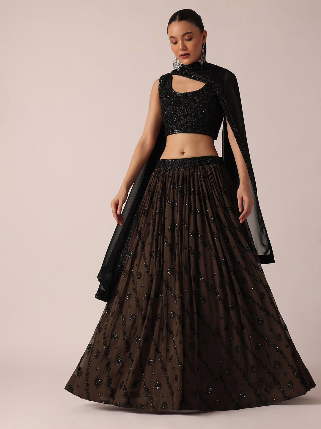 KALKI Fashion Embroidered Beads and Stones Ready to Wear Lehenga & Blouse With Dupatta, Brown
KALKI Fashion Embroidered Beads and Stones Ready to Wear Lehenga & Blouse With Dupatta, Brown