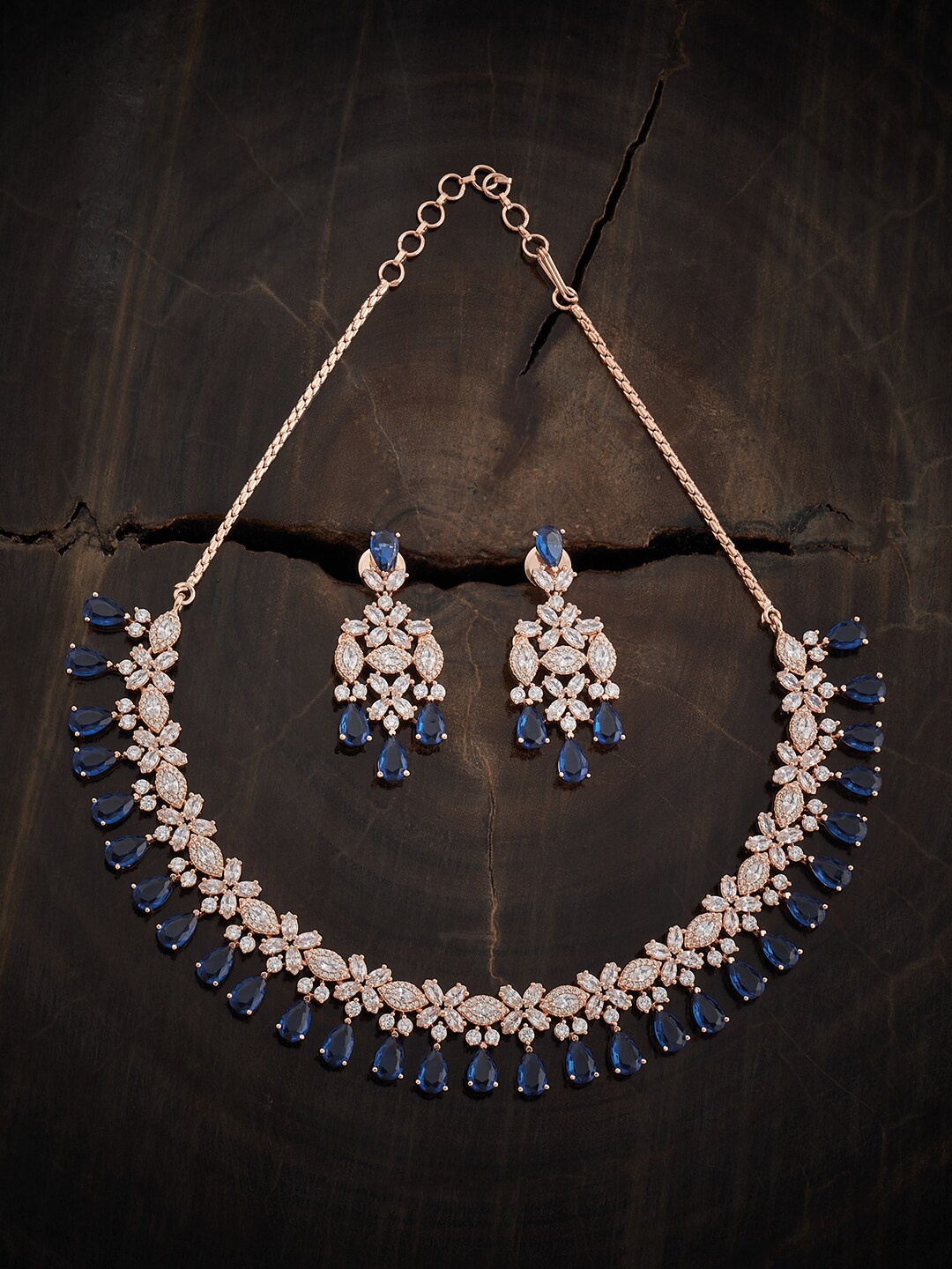 Kushal's Fashion Jewellery Rose Gold-Plated Cubic Zirconia Stone-Studded Jewellery Set
Kushal's Fashion Jewellery Rose Gold-Plated Cubic Zirconia Stone-Studded Jewellery Set
