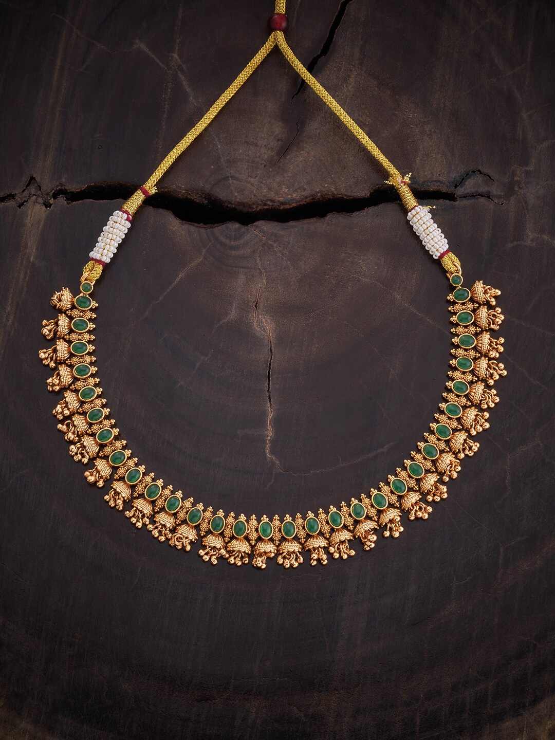 Kushal's Fashion Jewellery Gold Plated Stones Studded Antique Necklace
Kushal's Fashion Jewellery Gold Plated Stones Studded Antique Necklace