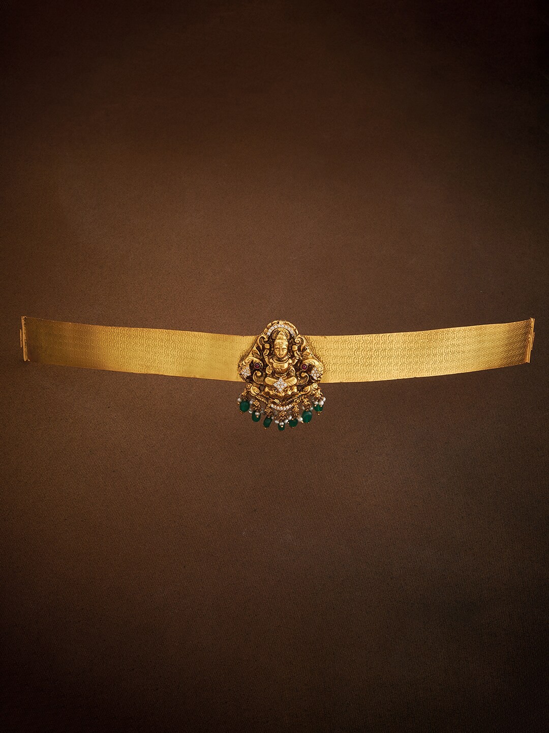 Kushal's Fashion Jewellery Gold Plated 92.5 Pure Silver Stone Studded & Beaded Kamarbandh
Kushal's Fashion Jewellery Gold Plated 92.5 Pure Silver Stone Studded & Beaded Kamarbandh