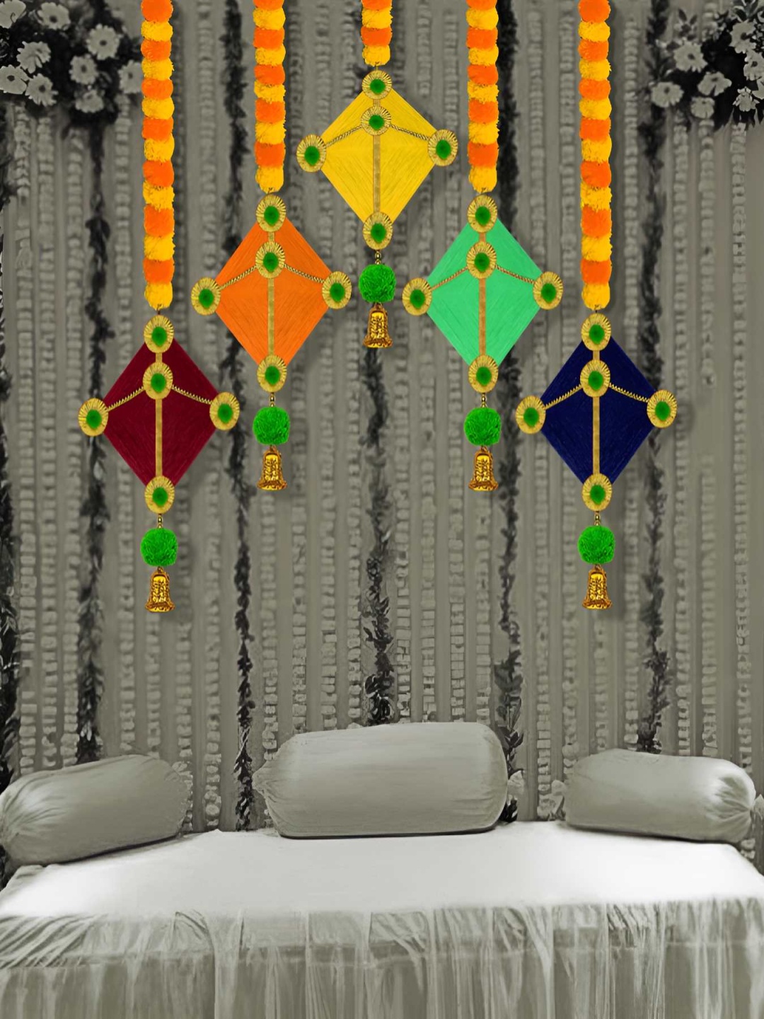 iHandikart Yellow 2 Pieces Hanging Marigold With Kite In Bottom Garland Artificial Flower
iHandikart Yellow 2 Pieces Hanging Marigold With Kite In Bottom Garland Artificial Flower