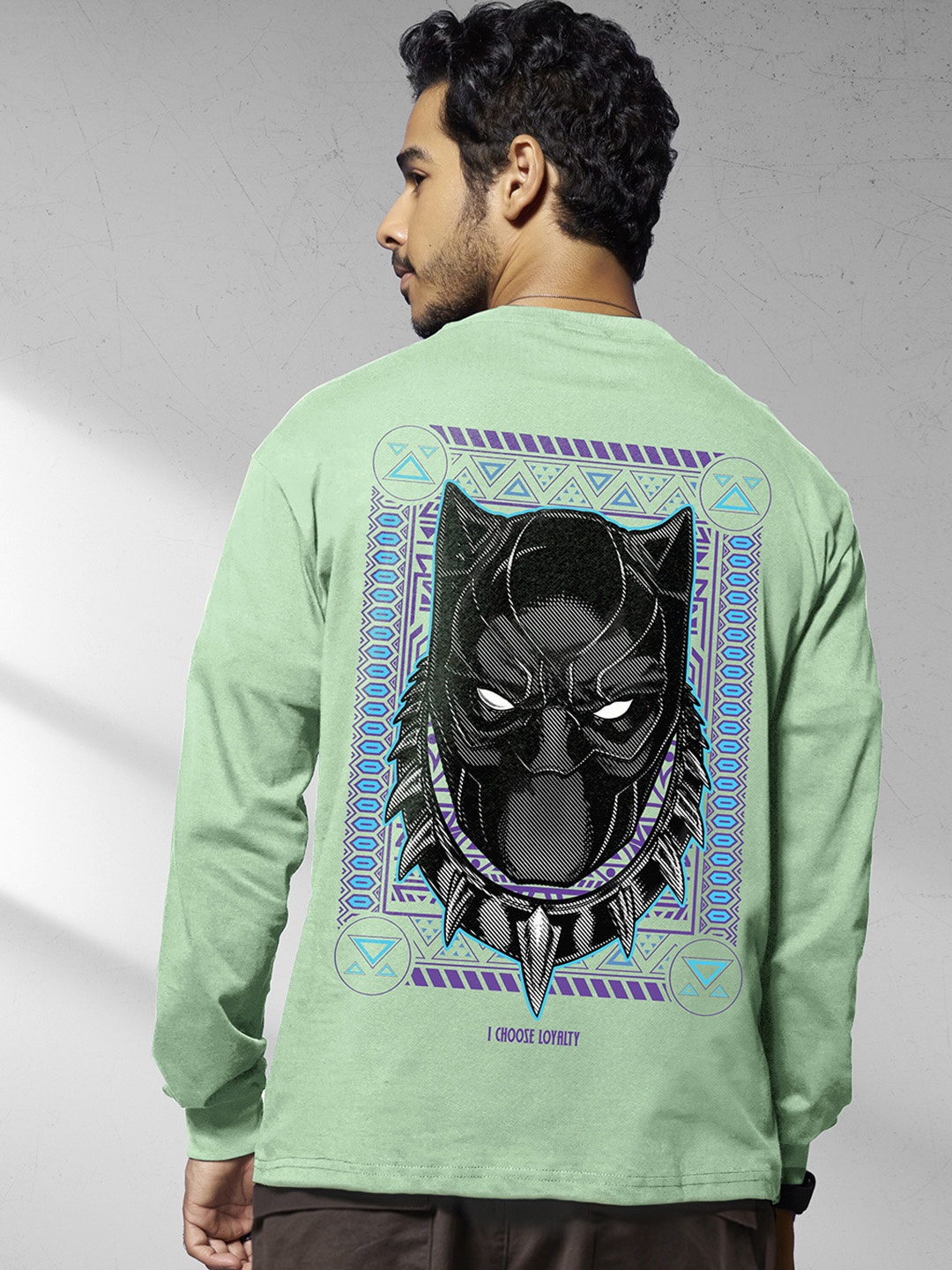 Bewakoof Official Marvel Merchandise King Panther Graphic Printed Oversized T-shirt, Green
Bewakoof Official Marvel Merchandise King Panther Graphic Printed Oversized T-shirt, Green