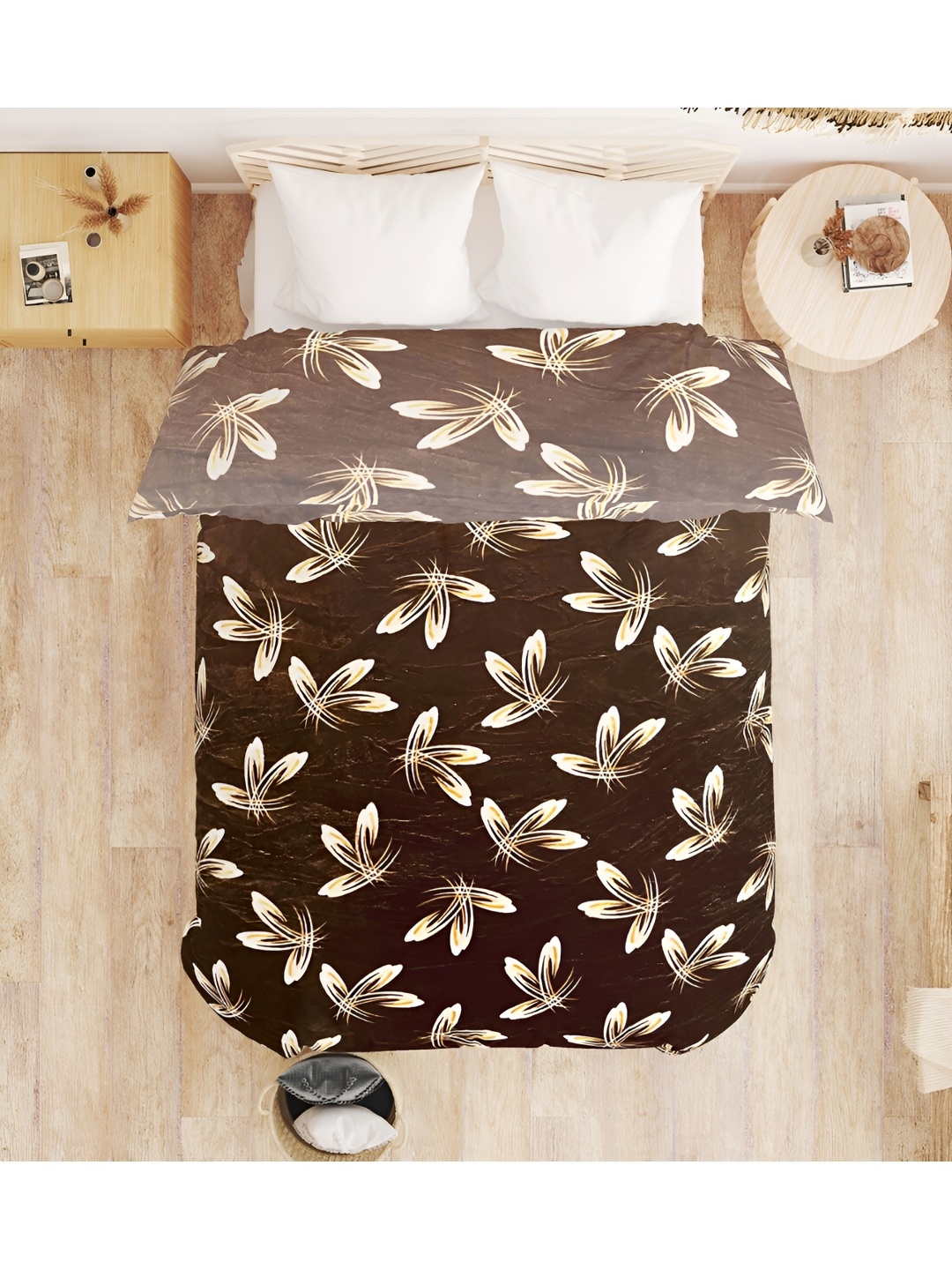 RD TREND Coffee Brown Floral Soft Reversible Velvet Comforter 300GSM Single Bed Blanket
RD TREND Coffee Brown Floral Soft Reversible Velvet Comforter 300GSM Single Bed Blanket
