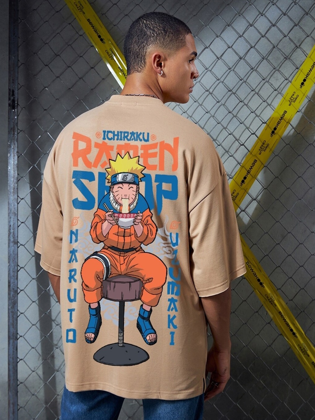 Bewakoof Heavy Duty 1.0 Official Naruto Merchandise Graphic Print Oversized T-shirt, Brown
Bewakoof Heavy Duty 1.0 Official Naruto Merchandise Graphic Print Oversized T-shirt, Brown