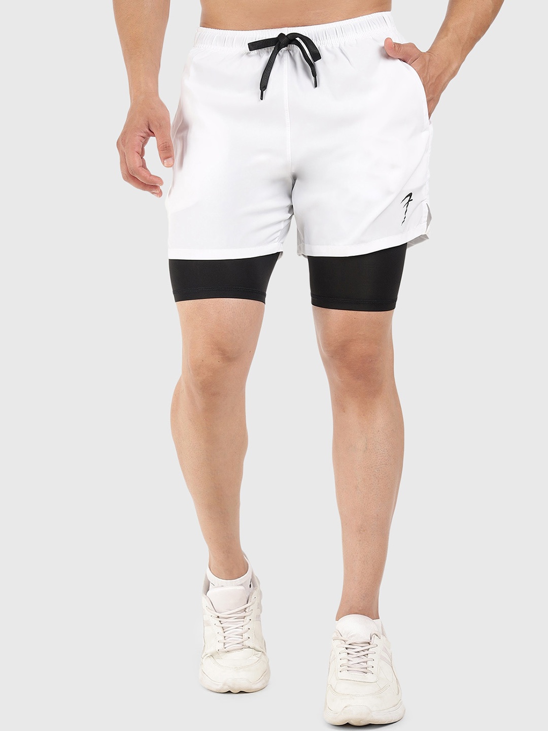FUAARK Men Skinny Fit Training or Gym Sports Shorts with Antimicrobial Technology, White
FUAARK Men Skinny Fit Training or Gym Sports Shorts with Antimicrobial Technology, White