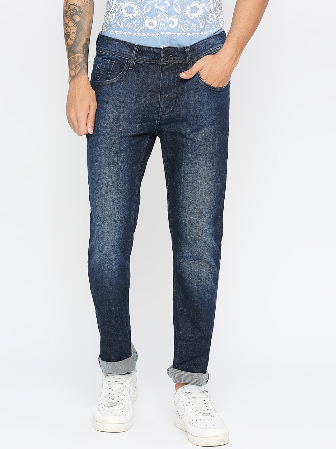 Being Human Men Skinny Fit Mid-Rise Heavy Fade Dark Shade Clean Look Jeans, Navy blue
Being Human Men Skinny Fit Mid-Rise Heavy Fade Dark Shade Clean Look Jeans, Navy blue