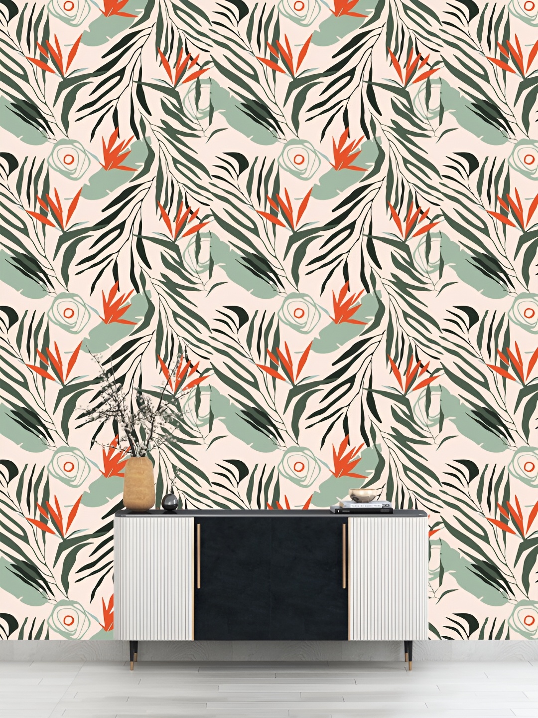 DWELLSINDIA Beige & Green Floral Leaf Printed Self Adhesive Wall Grain Textured Wallpaper
DWELLSINDIA Beige & Green Floral Leaf Printed Self Adhesive Wall Grain Textured Wallpaper