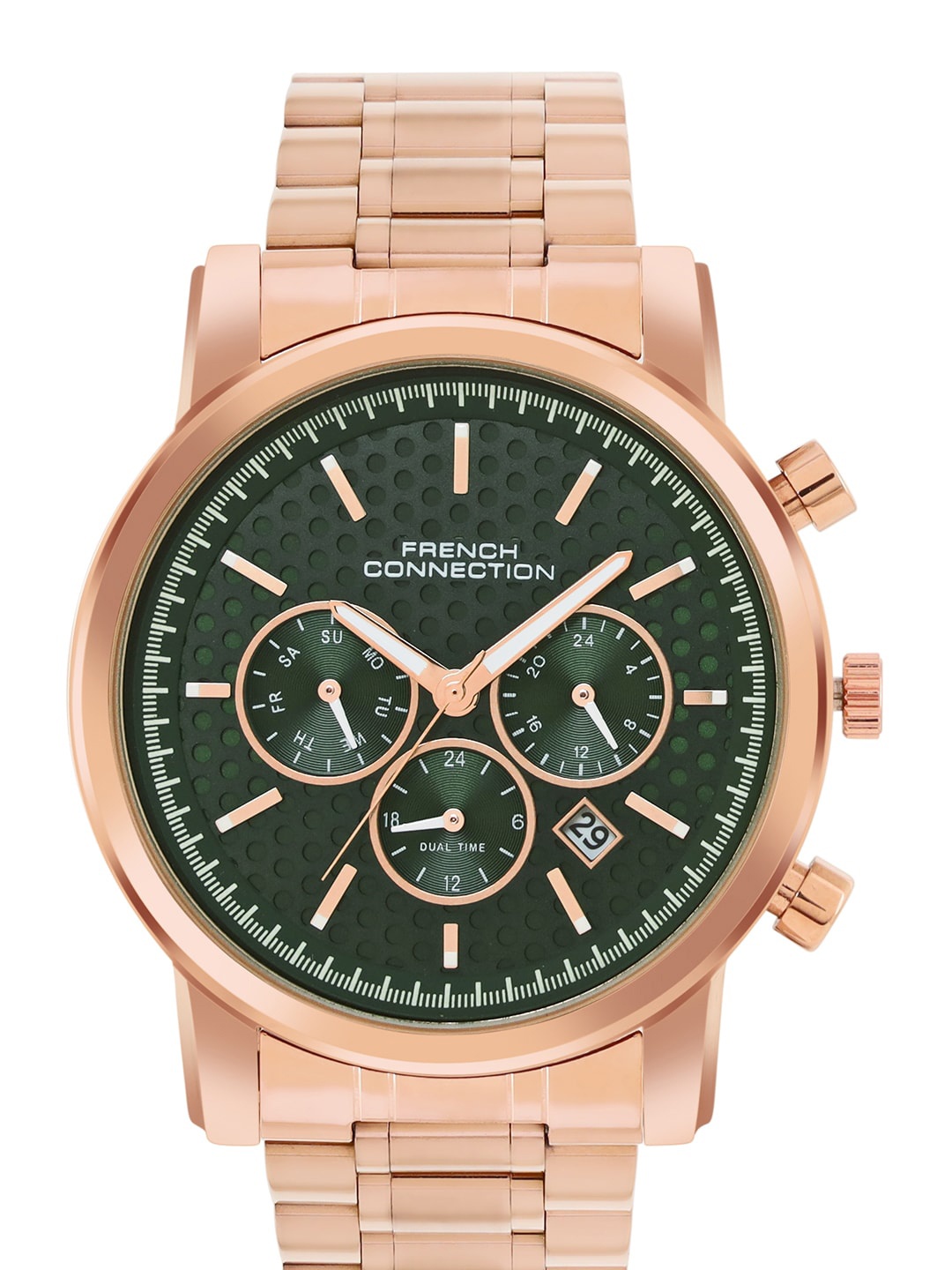 French Connection Men Stainless Steel Straps Analogue Multi Function Watch FCN059A, Rose gold
French Connection Men Stainless Steel Straps Analogue Multi Function Watch FCN059A, Rose gold