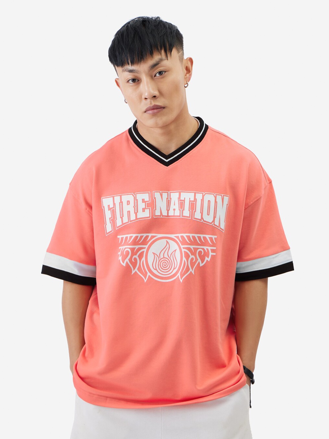 The Souled Store Pink & White Typography Printed Drop Shoulder Sleeves Pure Cotton T-Shirt
The Souled Store Pink & White Typography Printed Drop Shoulder Sleeves Pure Cotton T-Shirt