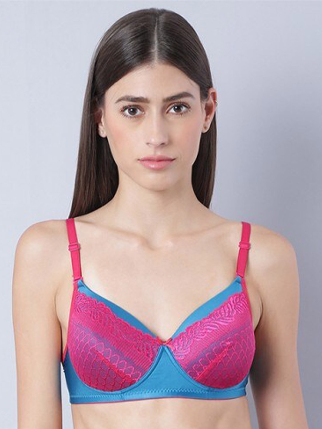 Aila Floral Lace Full Coverage Lightly Padded T-shirt Bra With All Day Comfort, Pink
Aila Floral Lace Full Coverage Lightly Padded T-shirt Bra With All Day Comfort, Pink
