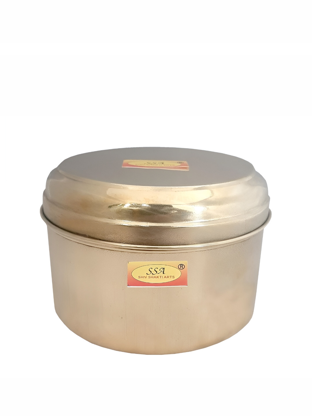Shivshakti Arts Copper Toned Brass Round Box 
Shivshakti Arts Copper Toned Brass Round Box