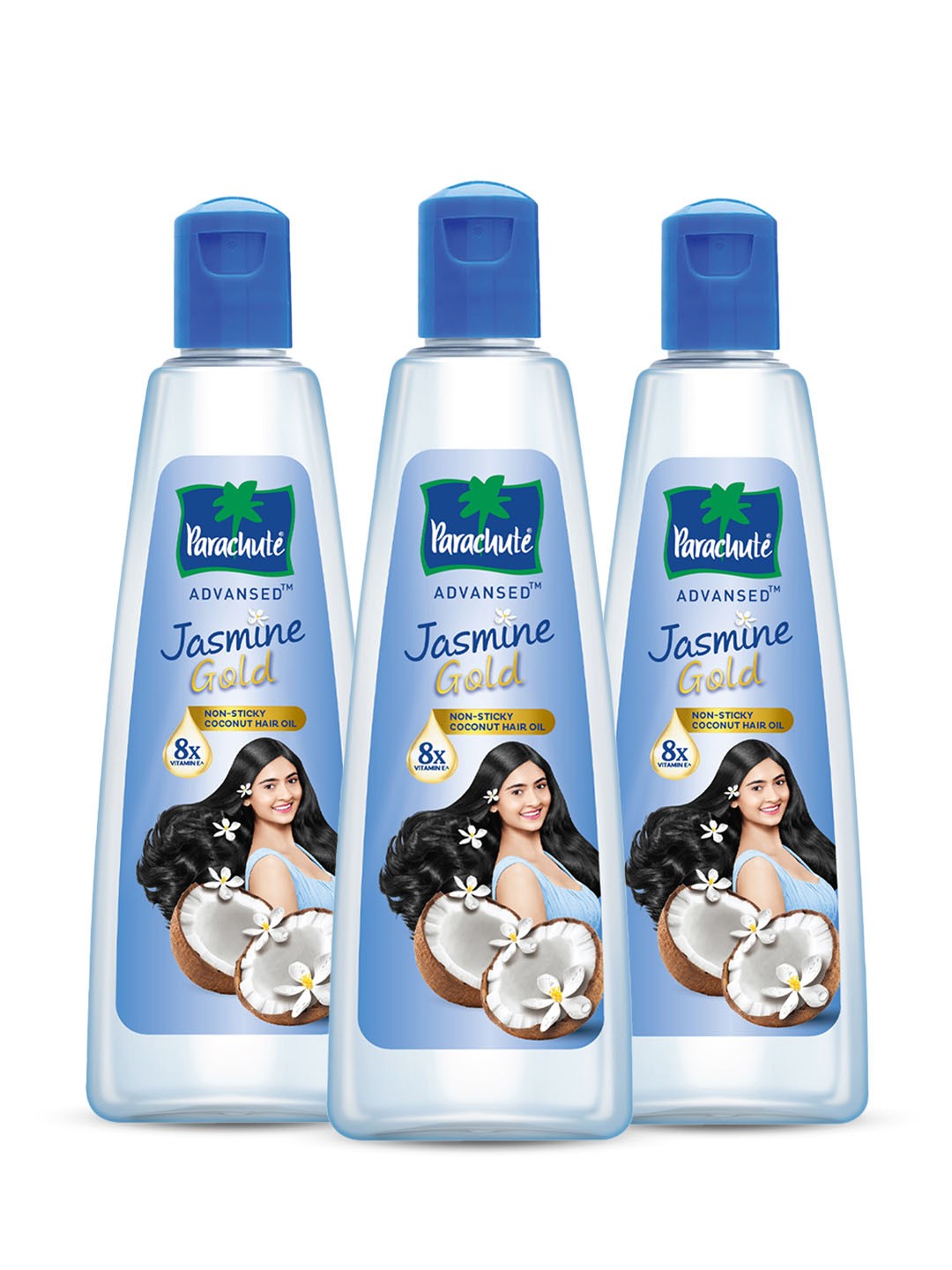Parachute Advansed Set of 3 Jasmine Gold Non-Sticky Coconut Hair Oil - 300ml each, Blue
Parachute Advansed Set of 3 Jasmine Gold Non-Sticky Coconut Hair Oil - 300ml each, Blue