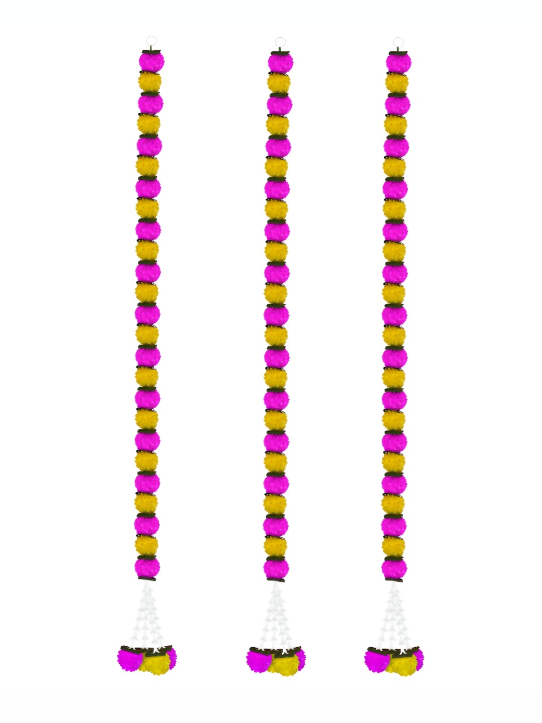 iHandikart Yellow Pink 3 Pieces Hanging Marigold With Tuberose Garland Artificial Flower
iHandikart Yellow Pink 3 Pieces Hanging Marigold With Tuberose Garland Artificial Flower