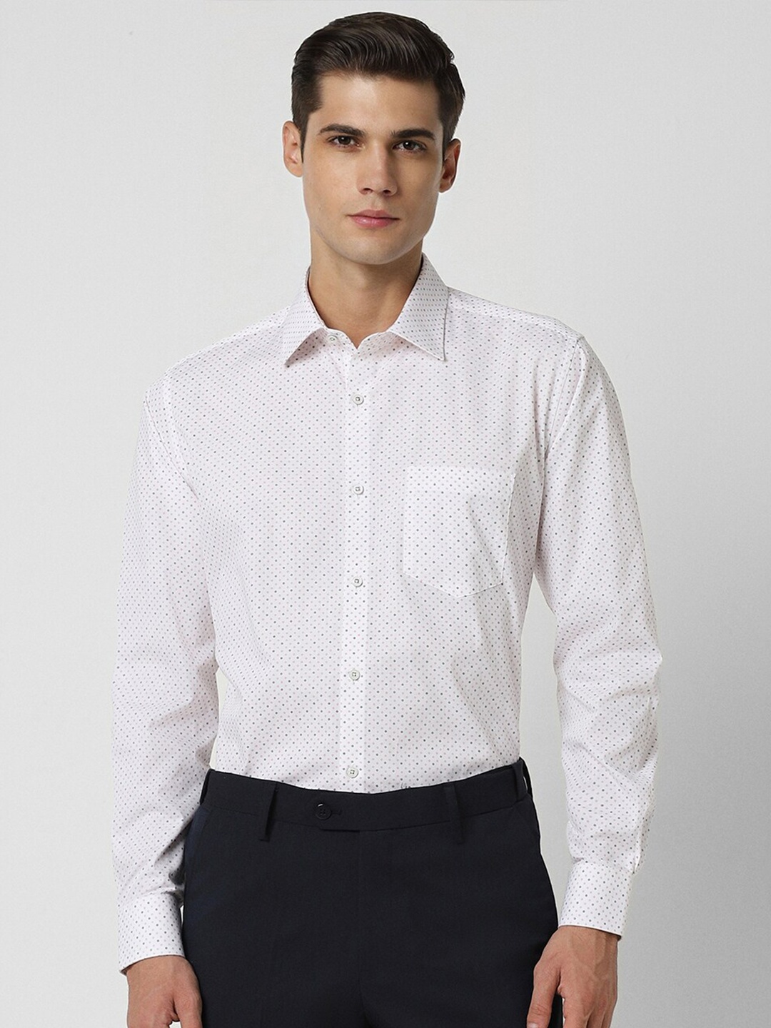 Van Heusen Slim Fit Micro Ditsy Printed Pure Cotton Formal Shirt, White
Van Heusen Slim Fit Micro Ditsy Printed Pure Cotton Formal Shirt, White