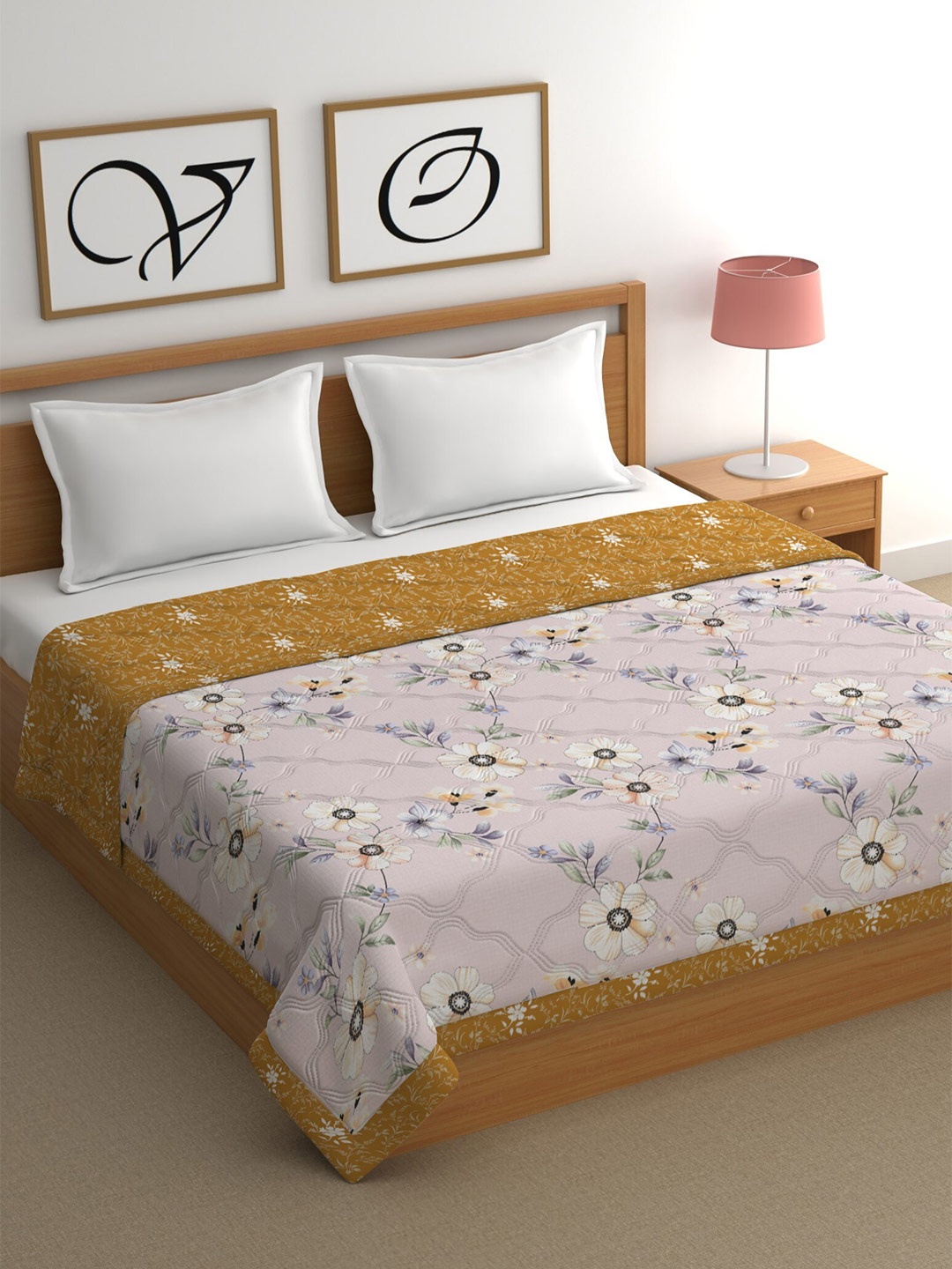 CHHAVI INDIA Yellow Printed Cotton Mild Winter 350 GSM Reversible Double Bed Comforter
CHHAVI INDIA Yellow Printed Cotton Mild Winter 350 GSM Reversible Double Bed Comforter
