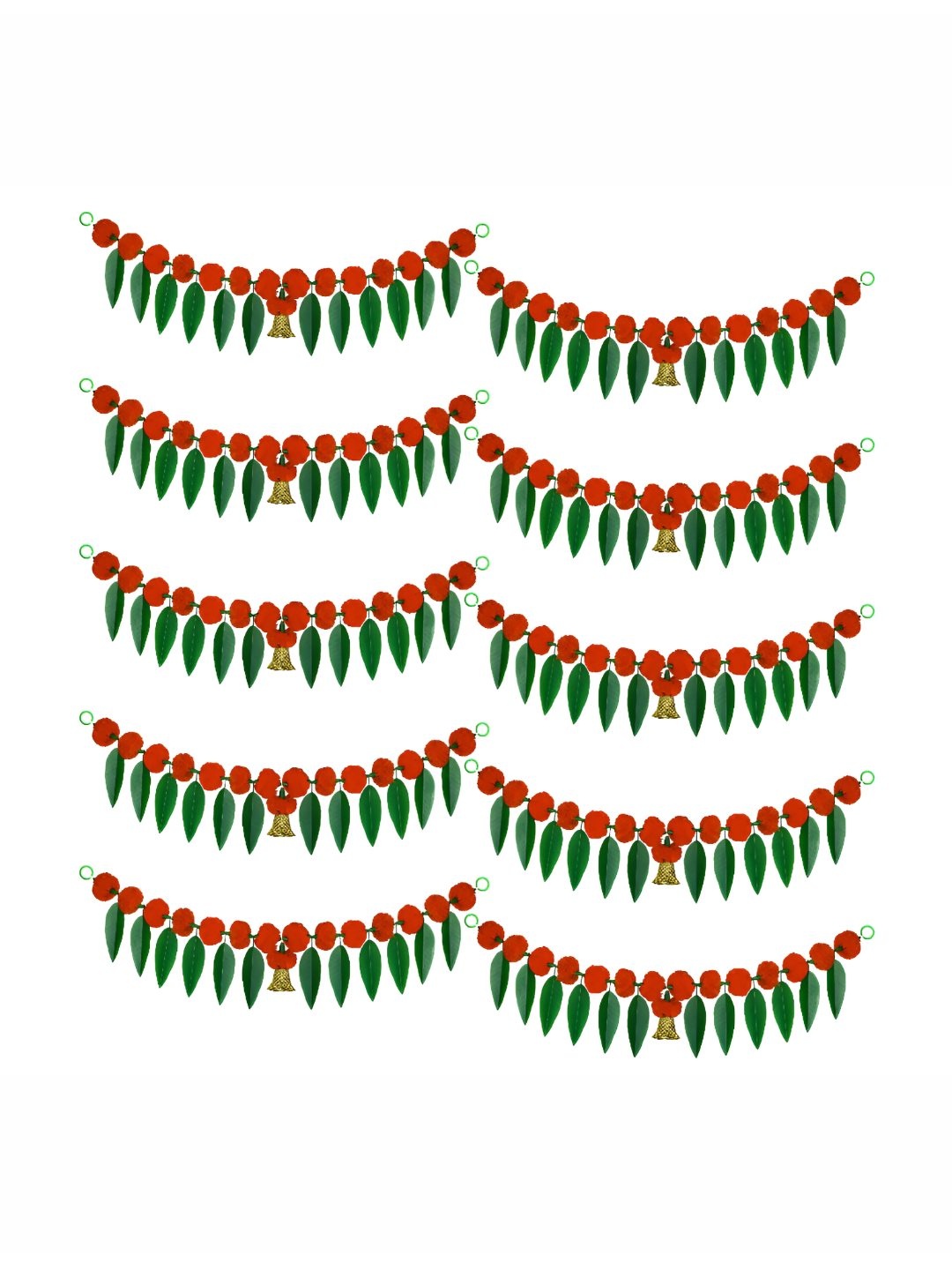 iHandikart Orange 10 Pieces Marigold With Mango Leaf Hanging Toran Artificial Flower
iHandikart Orange 10 Pieces Marigold With Mango Leaf Hanging Toran Artificial Flower