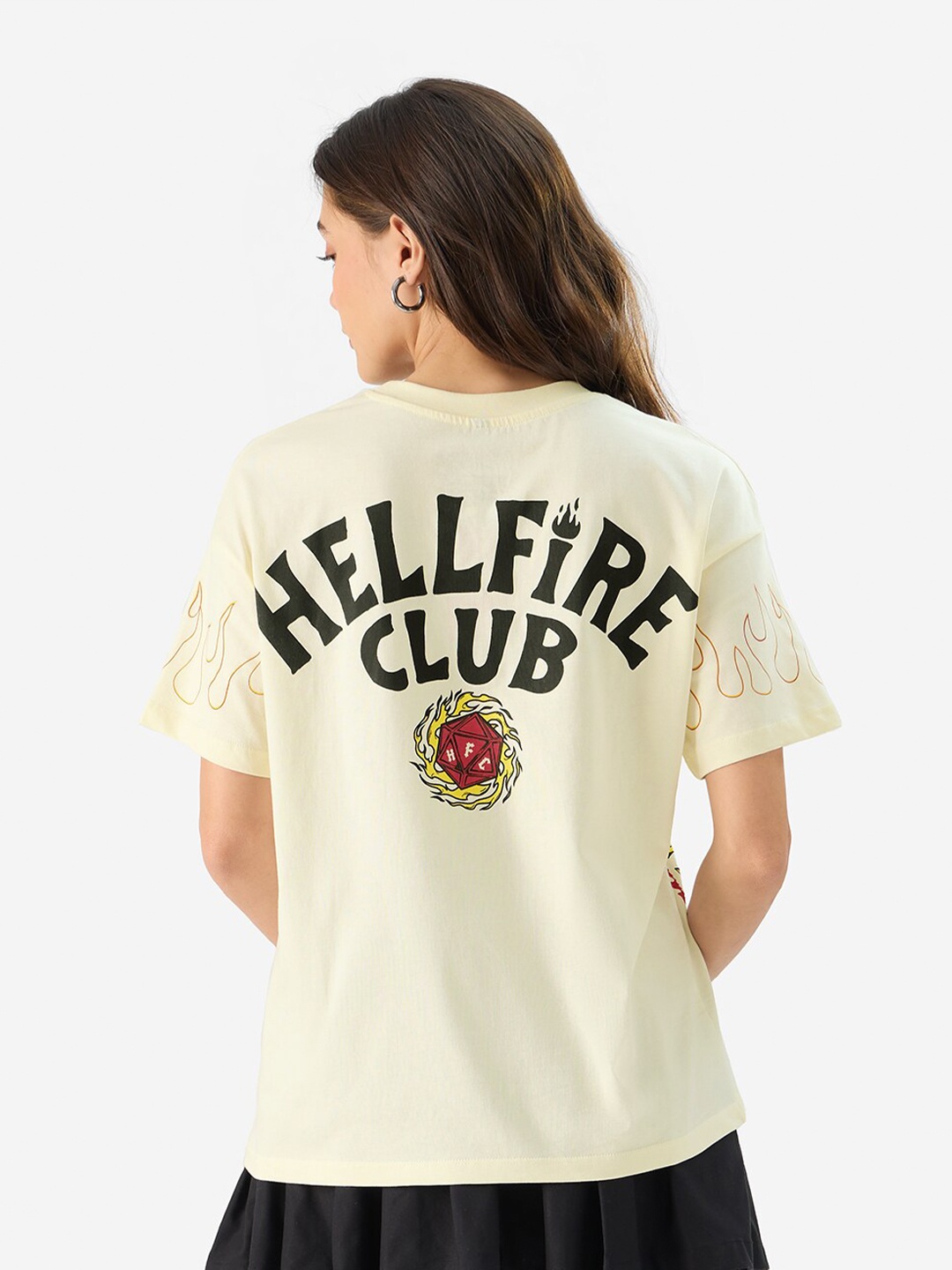 The Souled Store Women Typography Printed Drop-Shoulder Sleeves Oversized Cotton T-shirt, Off white
The Souled Store Women Typography Printed Drop-Shoulder Sleeves Oversized Cotton T-shirt, Off white