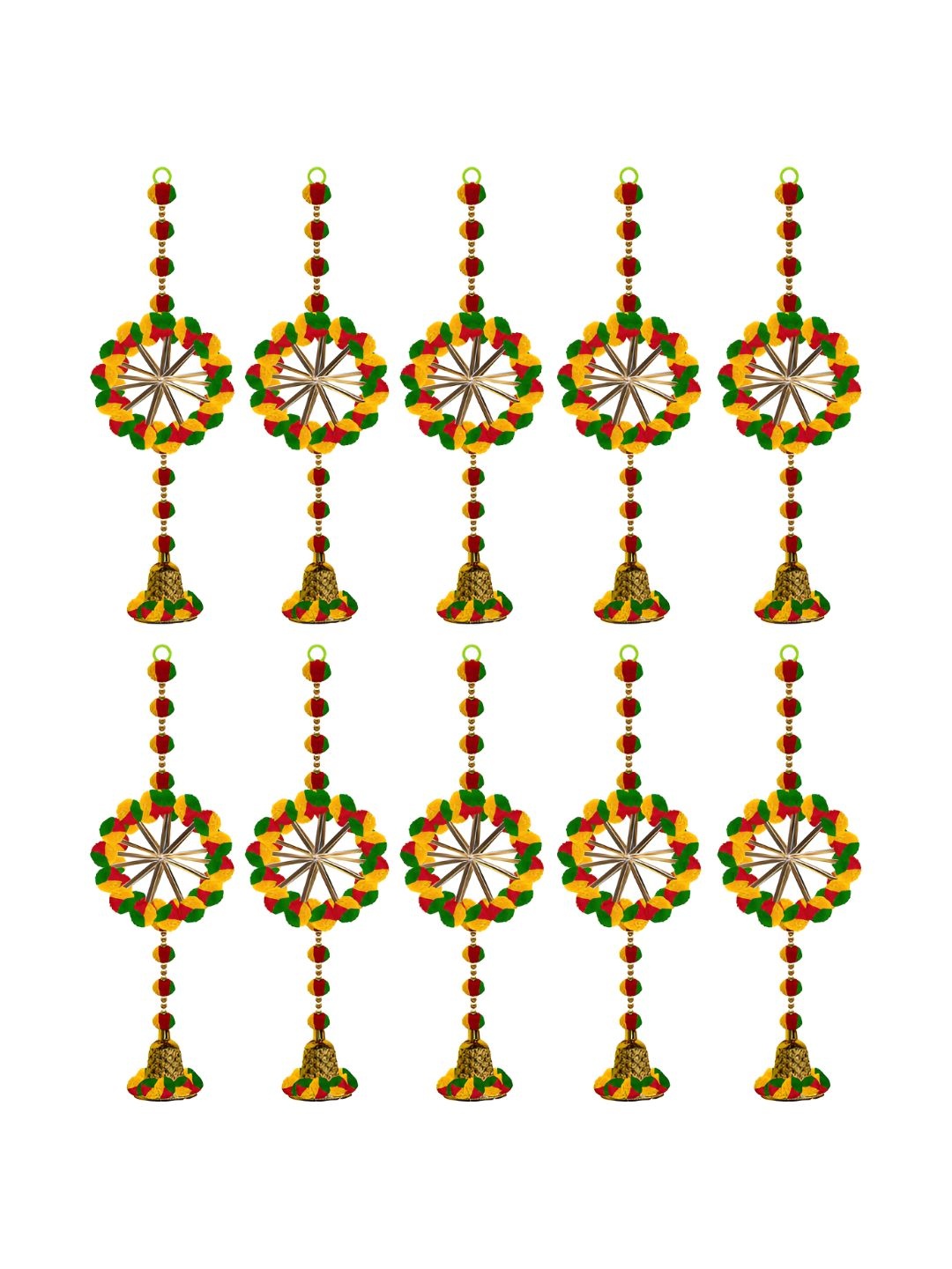 iHandikart Yellow 10 Pieces Wall Hanging Pom Pom With Gota Pati Artificial Festive Decor
iHandikart Yellow 10 Pieces Wall Hanging Pom Pom With Gota Pati Artificial Festive Decor
