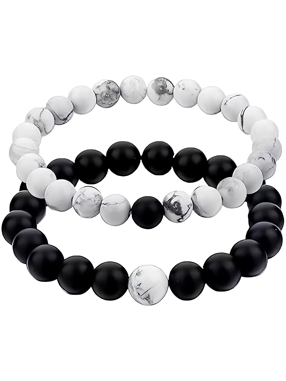 KARISHMA KREATIONS Unisex Set Of 2 Beaded Strechable & Adjustable Couple Bracelets, White
KARISHMA KREATIONS Unisex Set Of 2 Beaded Strechable & Adjustable Couple Bracelets, White