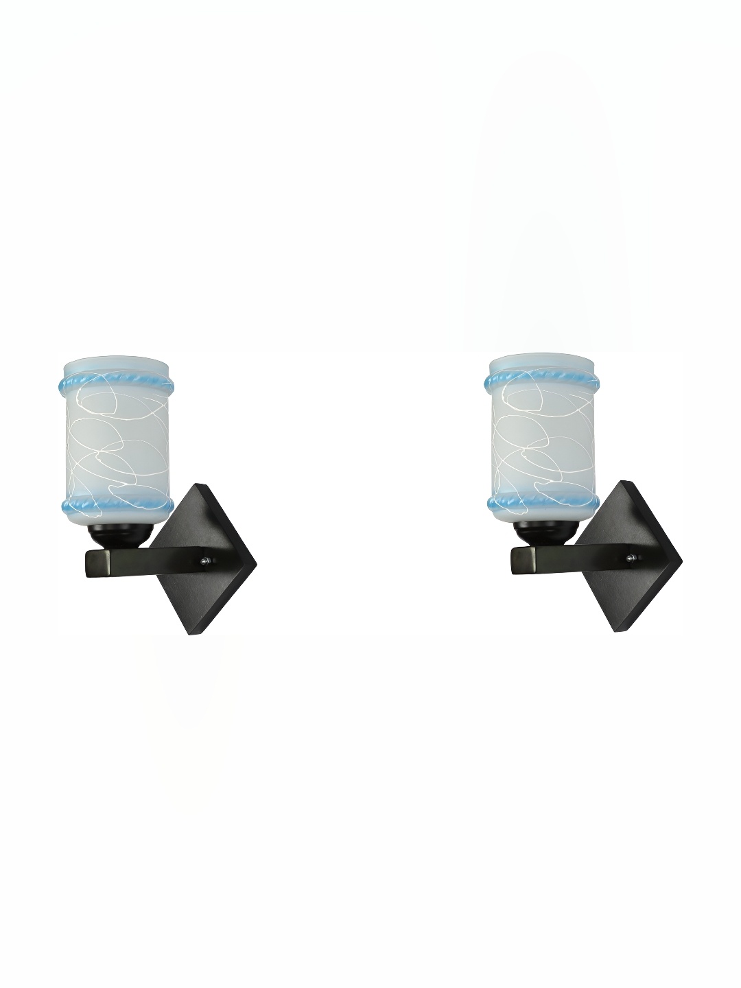 Afast Turquoise Blue & Black 2 Pcs Printed Abstract Shaped Glass Contemporary Wall Lamps
Afast Turquoise Blue & Black 2 Pcs Printed Abstract Shaped Glass Contemporary Wall Lamps