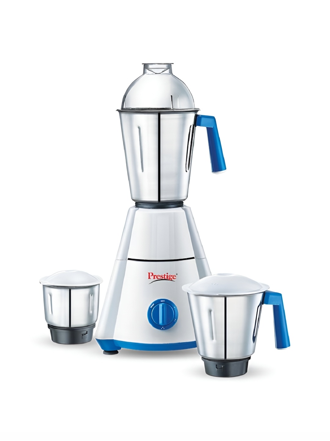 Prestige Nakshatra White & Blue 3 Pieces 750 W Mixer Grinder (1500 ml, 1000 ml, 300 ml), Multi
Prestige Nakshatra White & Blue 3 Pieces 750 W Mixer Grinder (1500 ml, 1000 ml, 300 ml), Multi