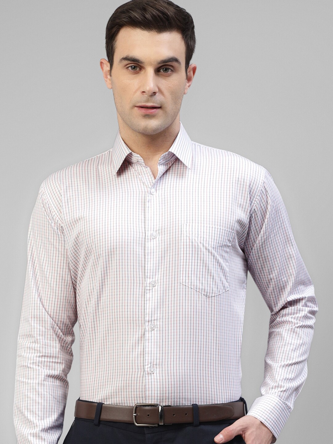Hancock Modern Slim Fit Micro Checked Spread Collar Pure Cotton Formal Shirt, White
Hancock Modern Slim Fit Micro Checked Spread Collar Pure Cotton Formal Shirt, White