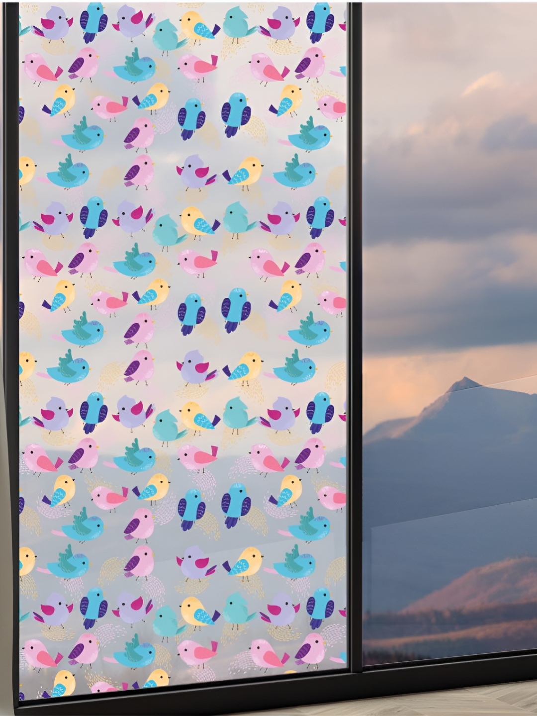 CVANU Transparent & Blue Birds Printed Plastic Self-Adhesive Waterproof Window Film
CVANU Transparent & Blue Birds Printed Plastic Self-Adhesive Waterproof Window Film