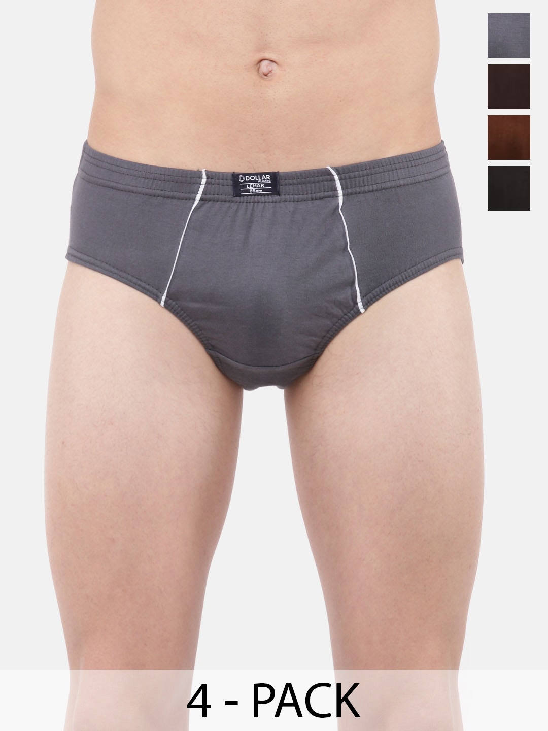 Dollar Lehar Super Combed Cotton Men Pack Of 4 Briefs MLHBR-01-PO4-ASST3, Assorted
Dollar Lehar Super Combed Cotton Men Pack Of 4 Briefs MLHBR-01-PO4-ASST3, Assorted