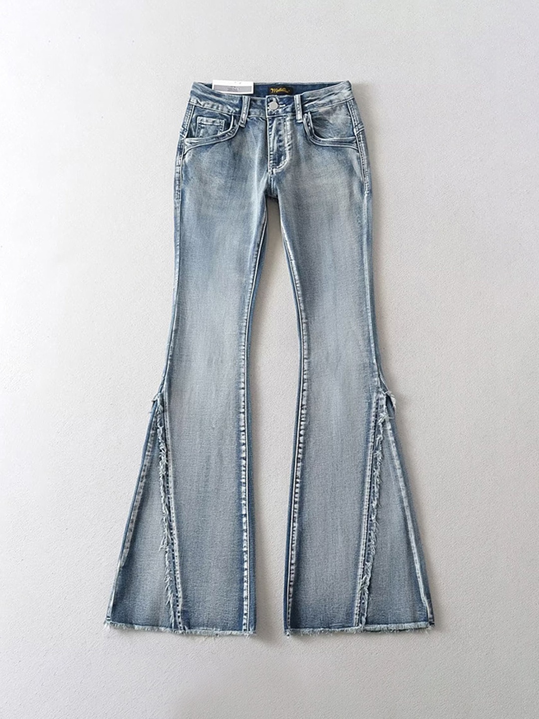 LULU & SKY Women Highly Distressed Heavy Fade Mid-Rise Stretchable Bootcut Jeans, Blue
LULU & SKY Women Highly Distressed Heavy Fade Mid-Rise Stretchable Bootcut Jeans, Blue