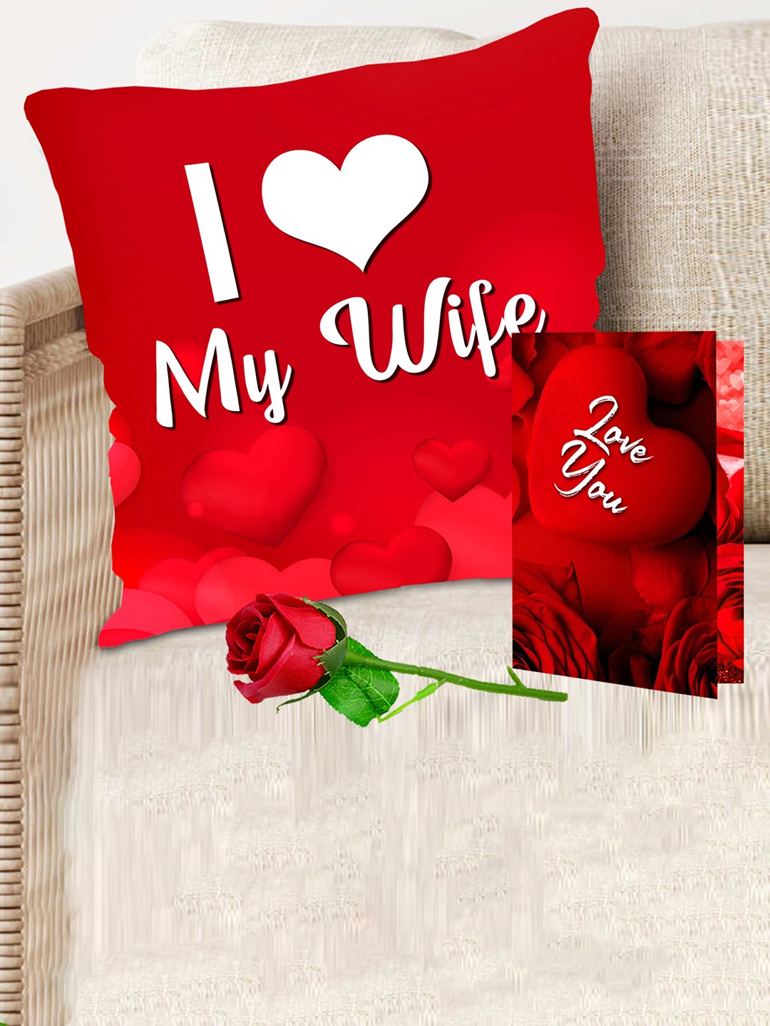 ME & YOU Black & Red 2 Pieces Printed Cushion & Greeting Card Valentines Day Gift Set
ME & YOU Black & Red 2 Pieces Printed Cushion & Greeting Card Valentines Day Gift Set