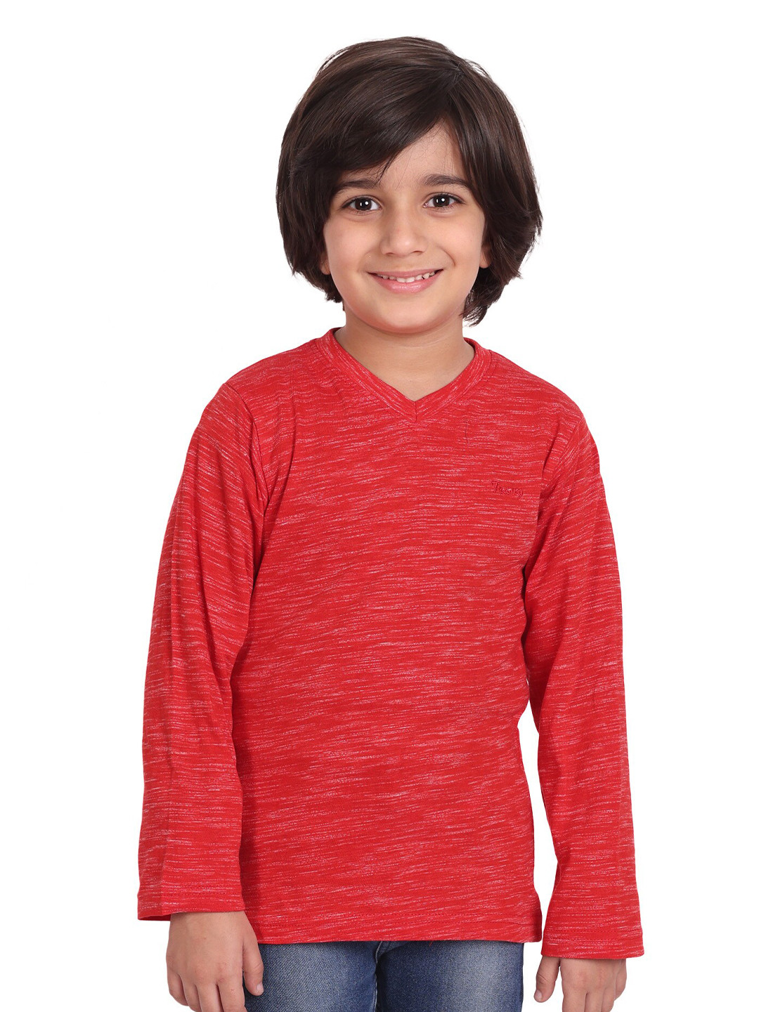 BAESD Boys V-Neck Long Sleeves Cotton T-shirt, Red
BAESD Boys V-Neck Long Sleeves Cotton T-shirt, Red