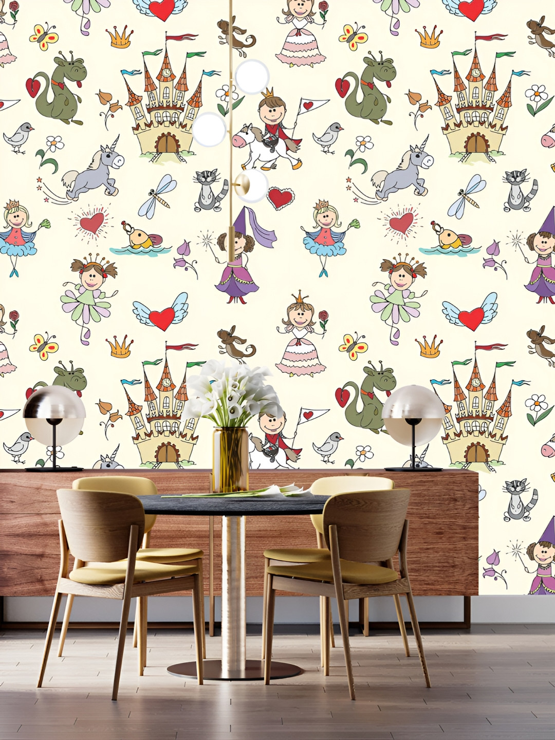 DWELLSINDIA Yellow & Green Unicorn & Princess Self Adhesive Waterproof Removable Wallpaper
DWELLSINDIA Yellow & Green Unicorn & Princess Self Adhesive Waterproof Removable Wallpaper