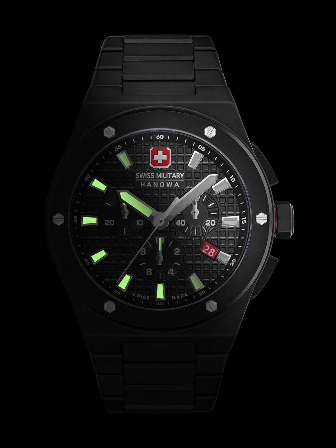 SWISS MILITARY HANOWA Men Dial & Ceramic Straps Analogue Chronograph Watch SMWGI0002280, Black
SWISS MILITARY HANOWA Men Dial & Ceramic Straps Analogue Chronograph Watch SMWGI0002280, Black