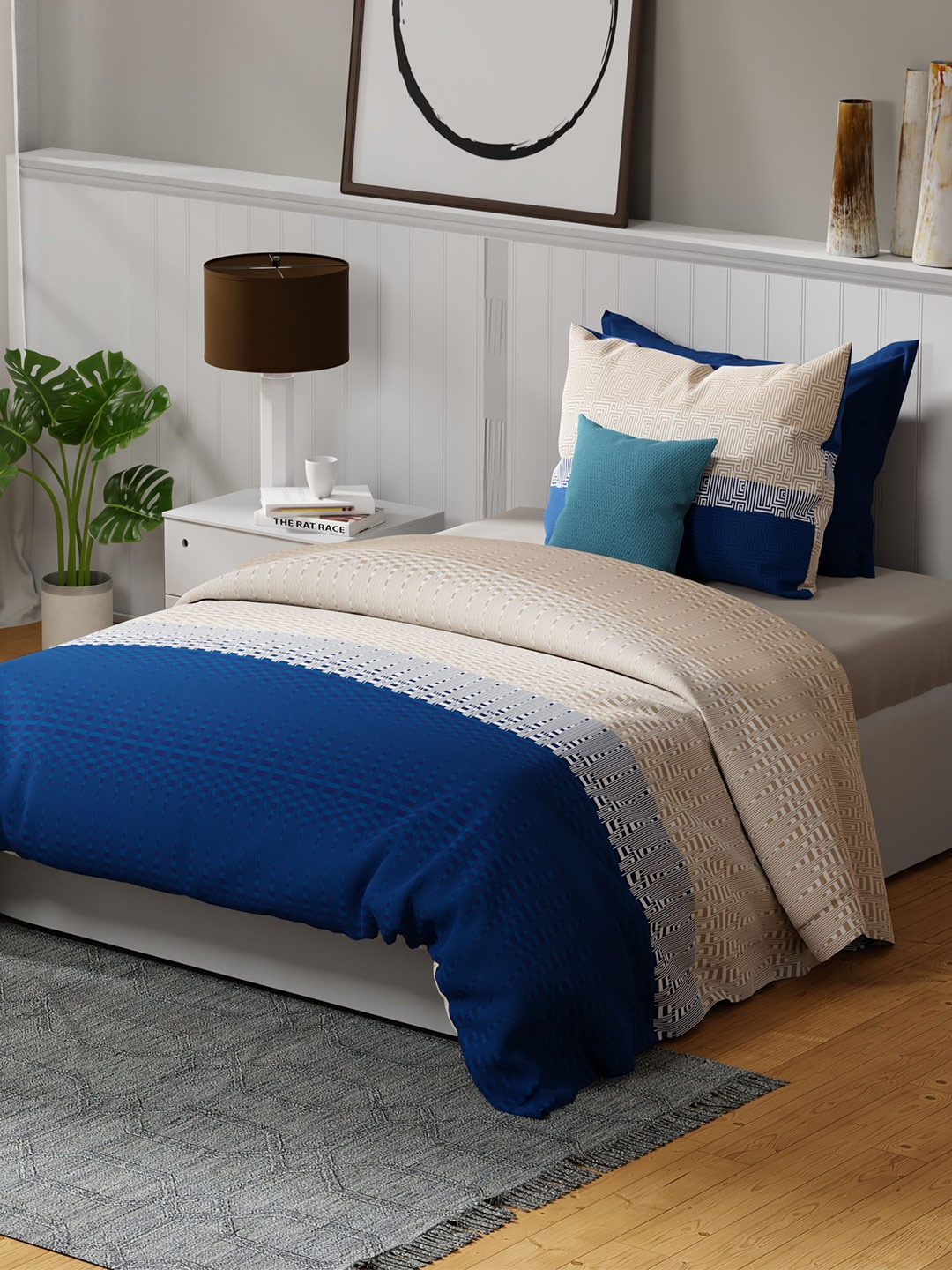 United Colors of Benetton Rainbow Blue Cotton 144 TC Single Bedsheet & 1 Pillow Cover
United Colors of Benetton Rainbow Blue Cotton 144 TC Single Bedsheet & 1 Pillow Cover