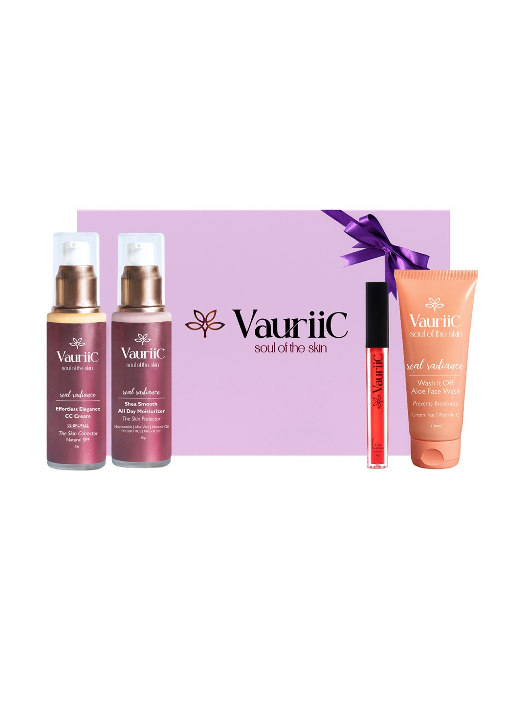 VauriiC 4-Pcs CC Cream-All Day Moisturizer-Lip Conditioner & Face Wash Gift Set, Pink
VauriiC 4-Pcs CC Cream-All Day Moisturizer-Lip Conditioner & Face Wash Gift Set, Pink