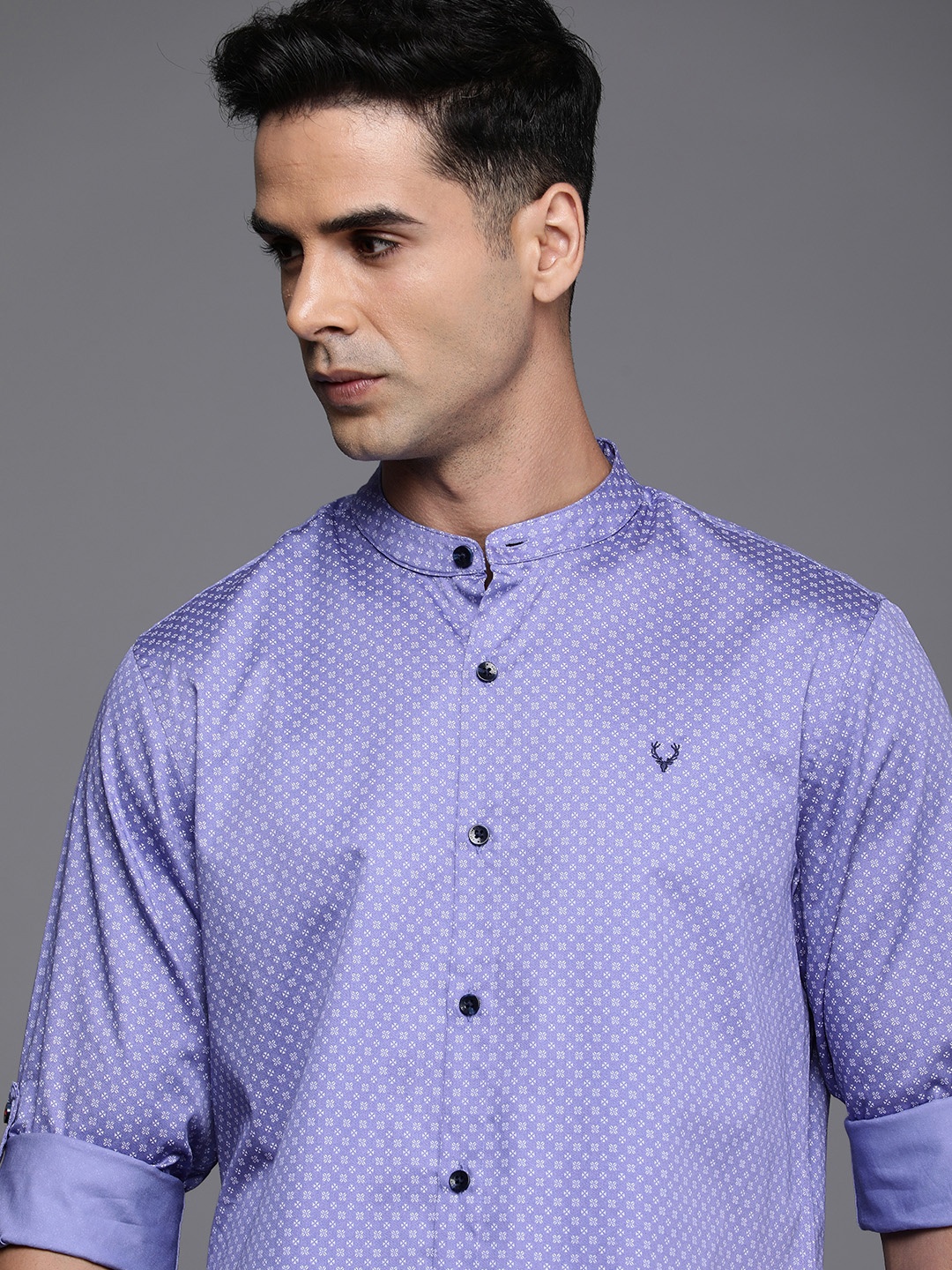 Allen Solly Sport Pure Cotton Custom Slim Fit Floral Printed Casual Shirt, Purple
Allen Solly Sport Pure Cotton Custom Slim Fit Floral Printed Casual Shirt, Purple