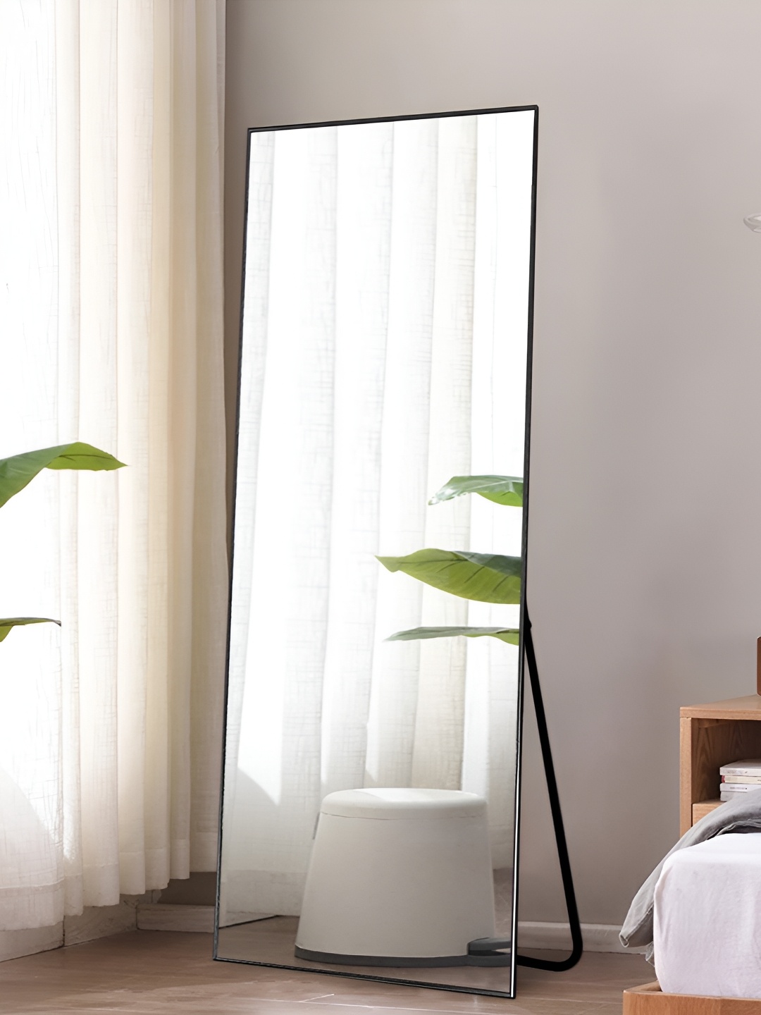 Sam Home collection Black & Grey Rectangle Rectangle Full Length Floor Mirror With Stand
Sam Home collection Black & Grey Rectangle Rectangle Full Length Floor Mirror With Stand