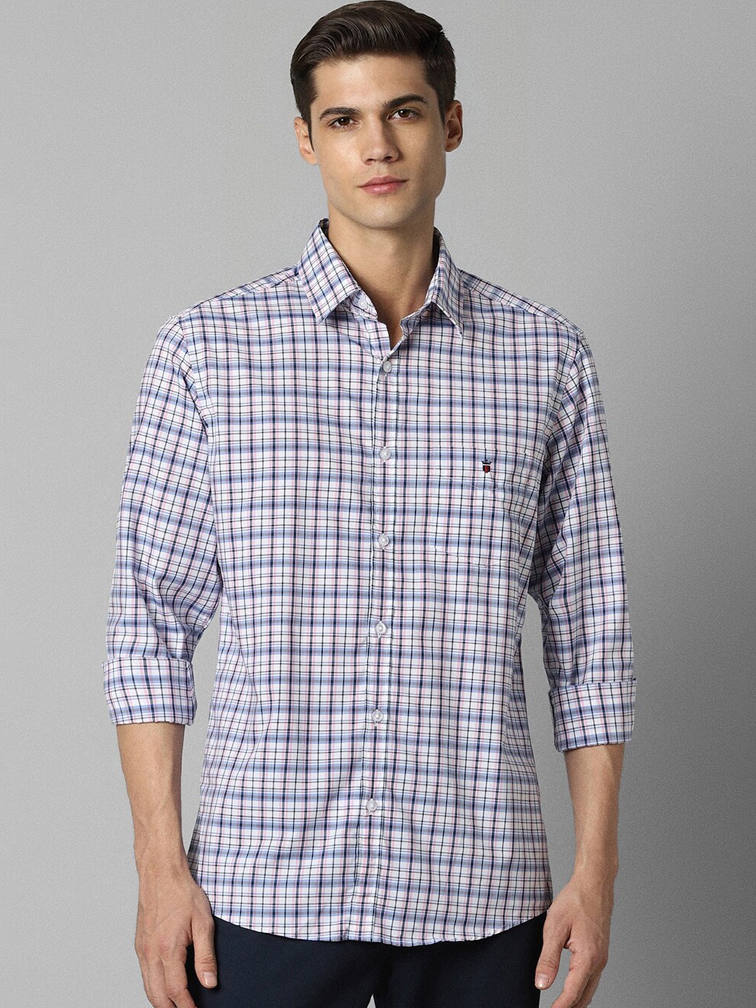 Louis Philippe Sport Slim Fit Grid Tattersall Checked Pure Cotton Casual Shirt, Blue
Louis Philippe Sport Slim Fit Grid Tattersall Checked Pure Cotton Casual Shirt, Blue