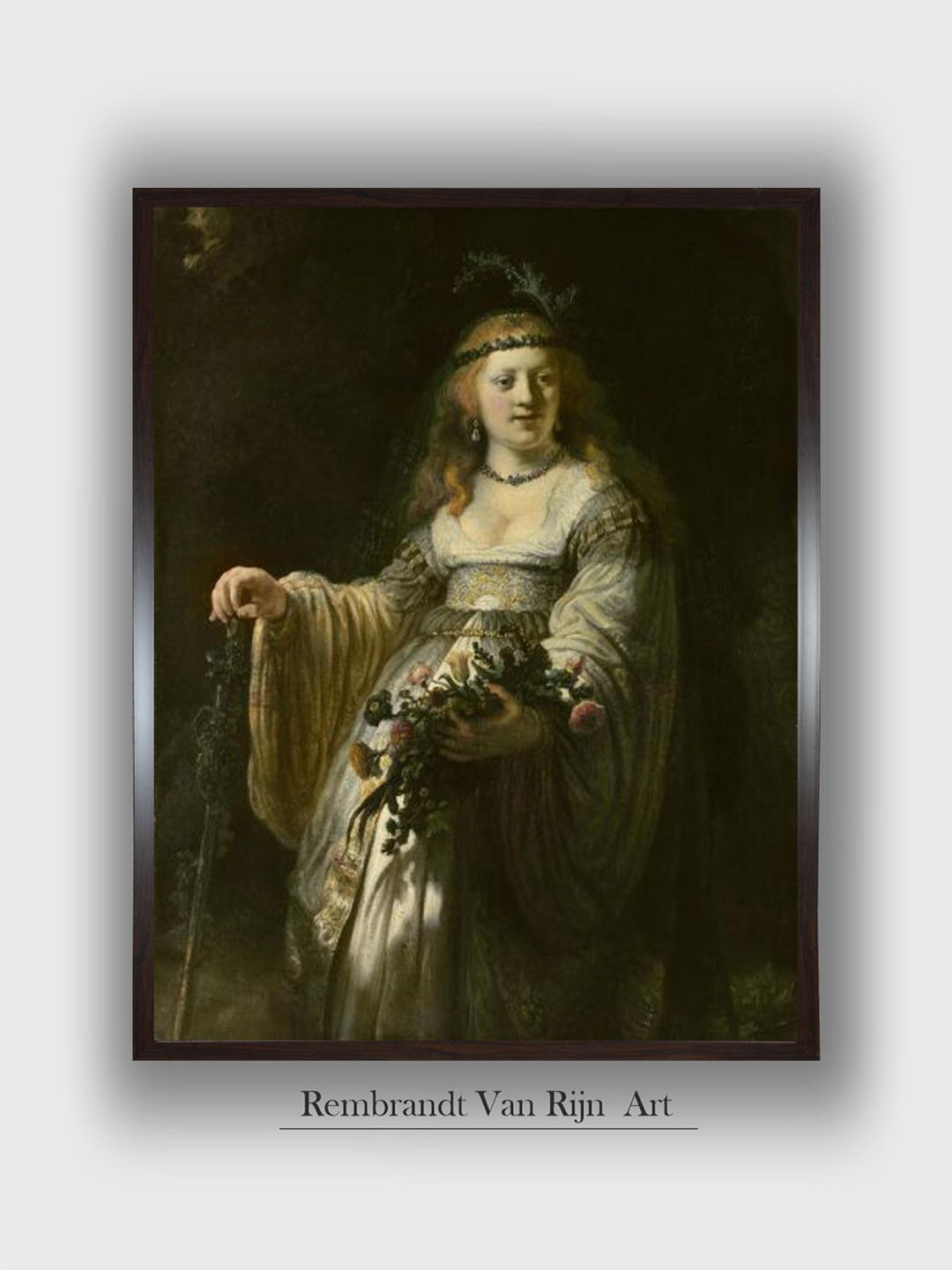 The Art House Portrait of Saskia van Uylenburgh by Rembrandt Van Rijn Wall Art, Black
The Art House Portrait of Saskia van Uylenburgh by Rembrandt Van Rijn Wall Art, Black