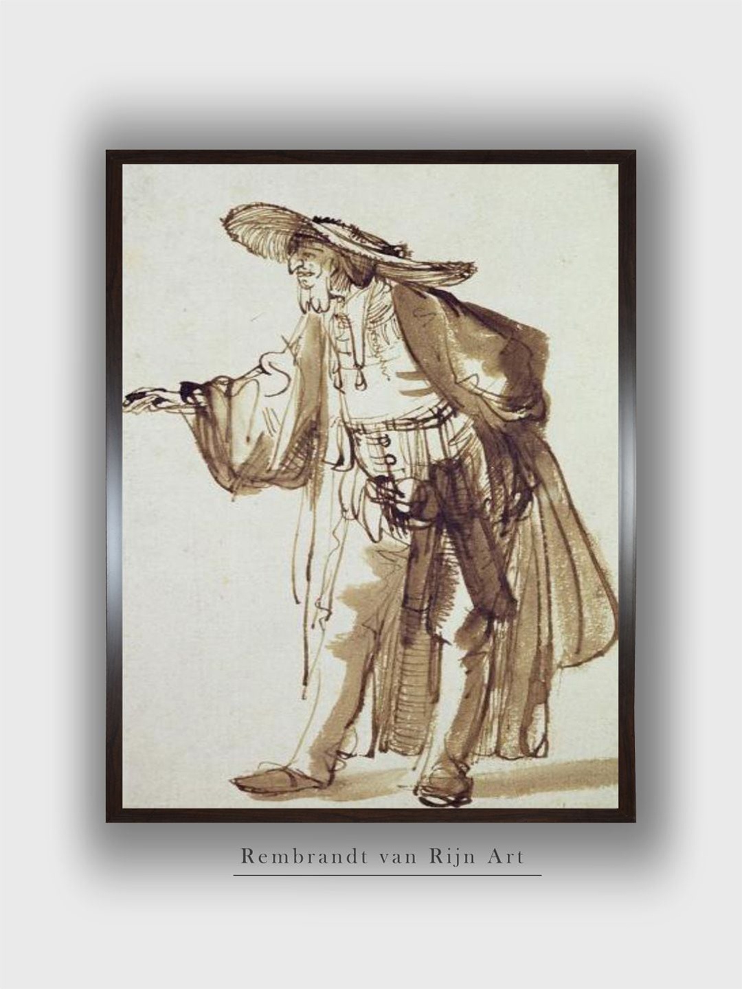 The Art House Actor With & Brown A Broad-Rimmed Hat Canvas Painting Wall art, White
The Art House Actor With & Brown A Broad-Rimmed Hat Canvas Painting Wall art, White