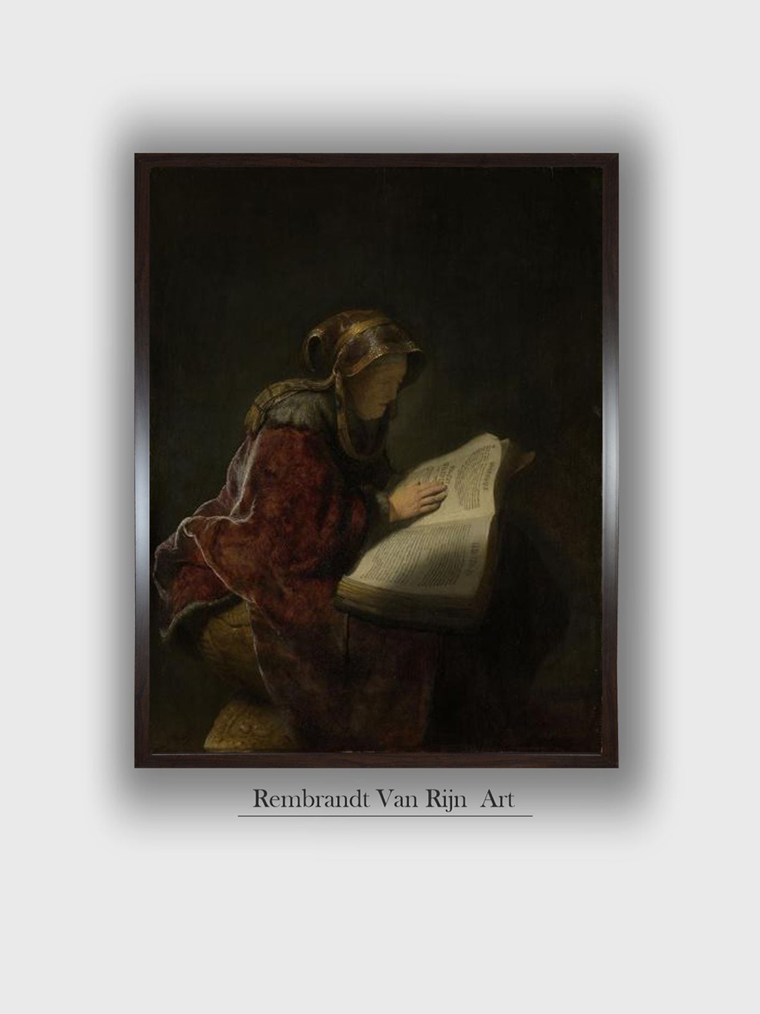 The Art House An Old Woman Reading, Probably the Prophetess Hannah Painting Wall Art, Black
The Art House An Old Woman Reading, Probably the Prophetess Hannah Painting Wall Art, Black